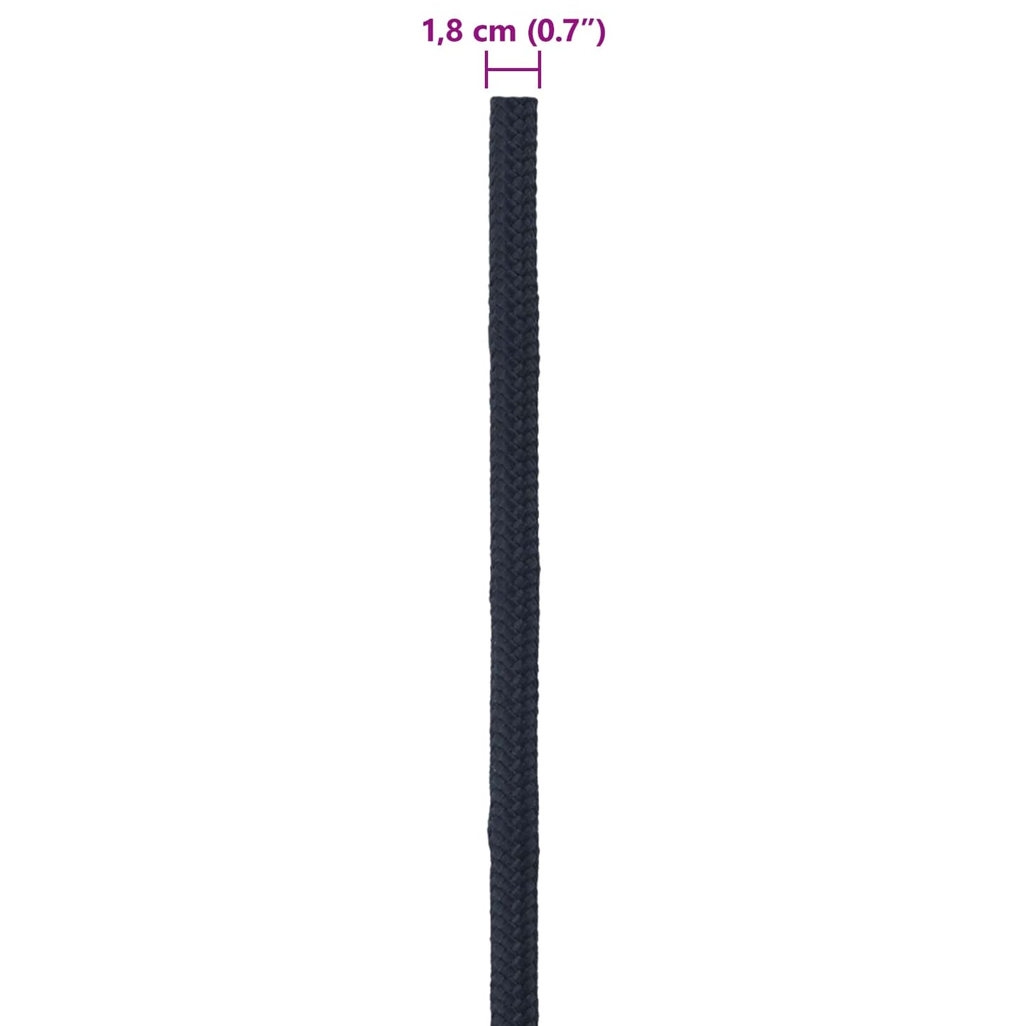 Båtsnor Kongeblå 100 m Polyester