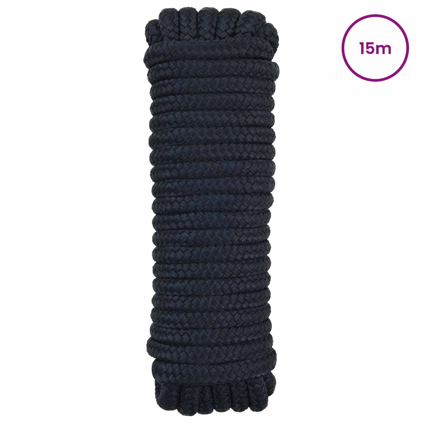 Båtsnor 10 mm 15 m Kongeblå Polyester