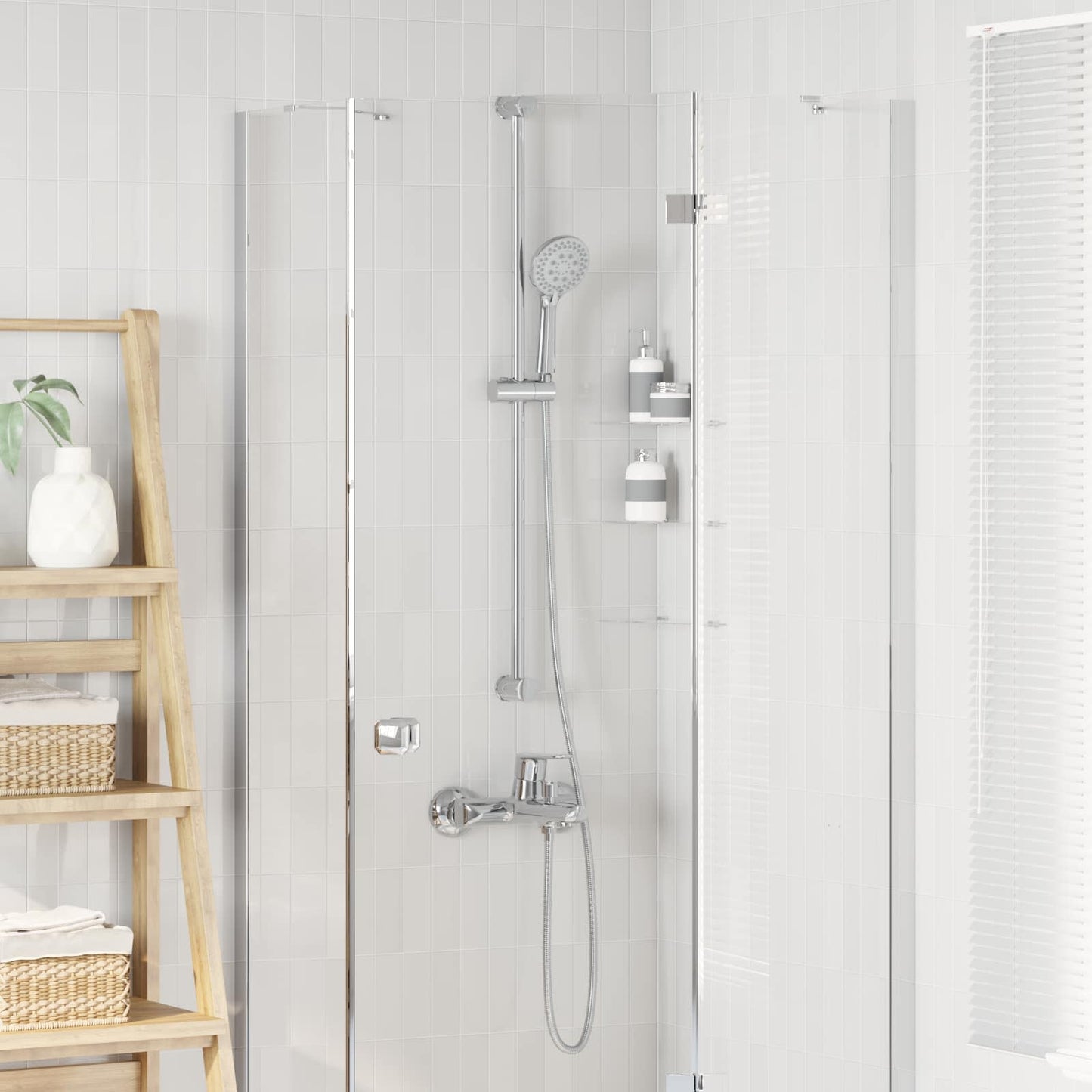 Dusjhode Sett Krom 150 cm Rustfritt stål