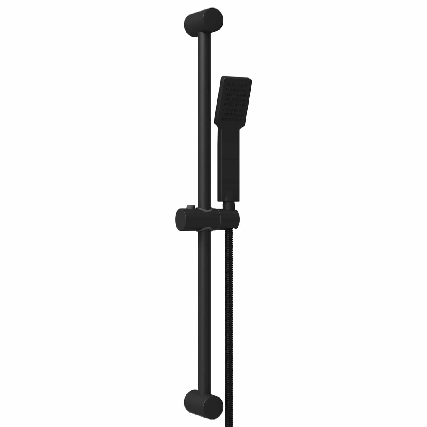 Dusjsystemsett Svart 70 cm Rustfritt stål