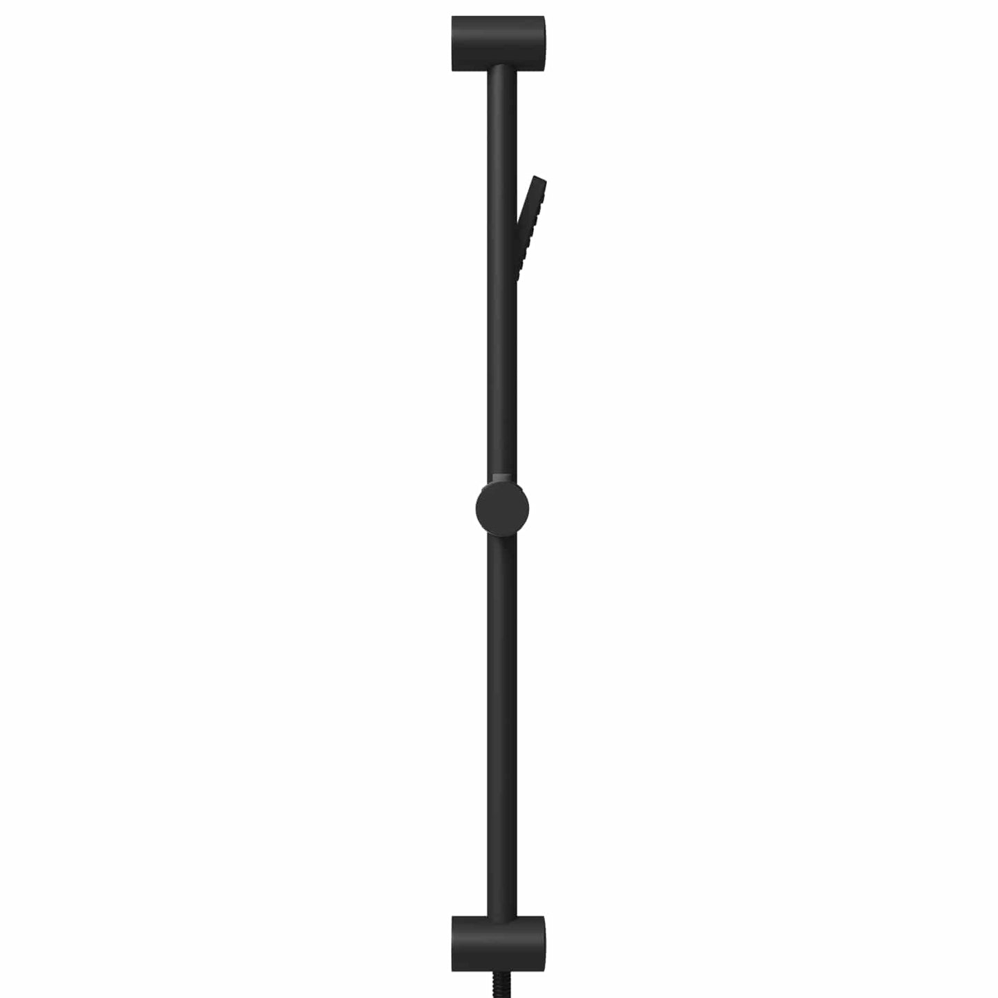 Dusjsystemsett Svart 70 cm Rustfritt stål