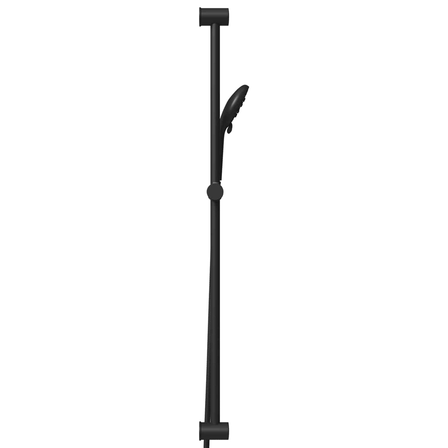 Dusjsystemsett Svart 100 cm Rustfritt stål