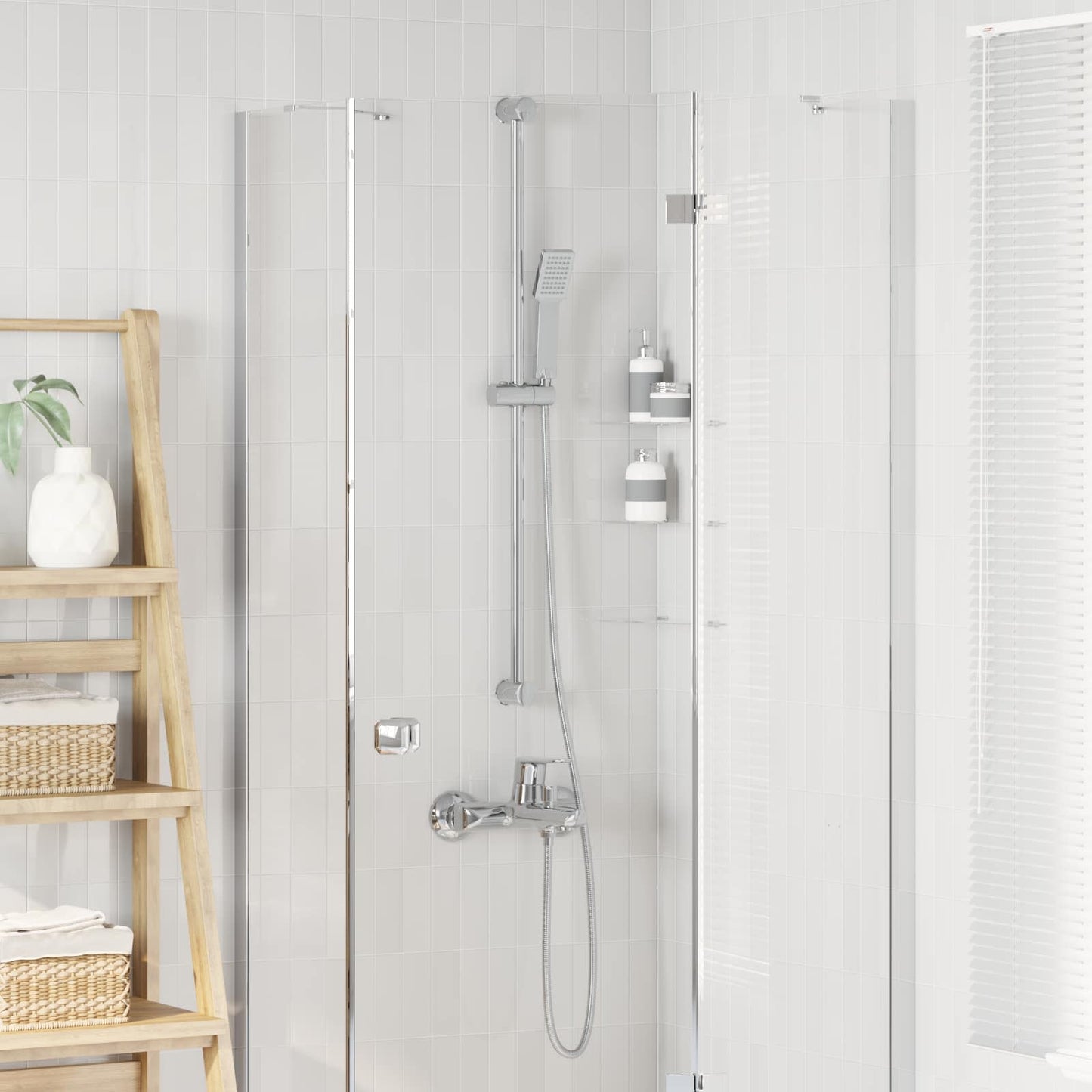Dusjsystemsett Krom 100 cm Rustfritt stål