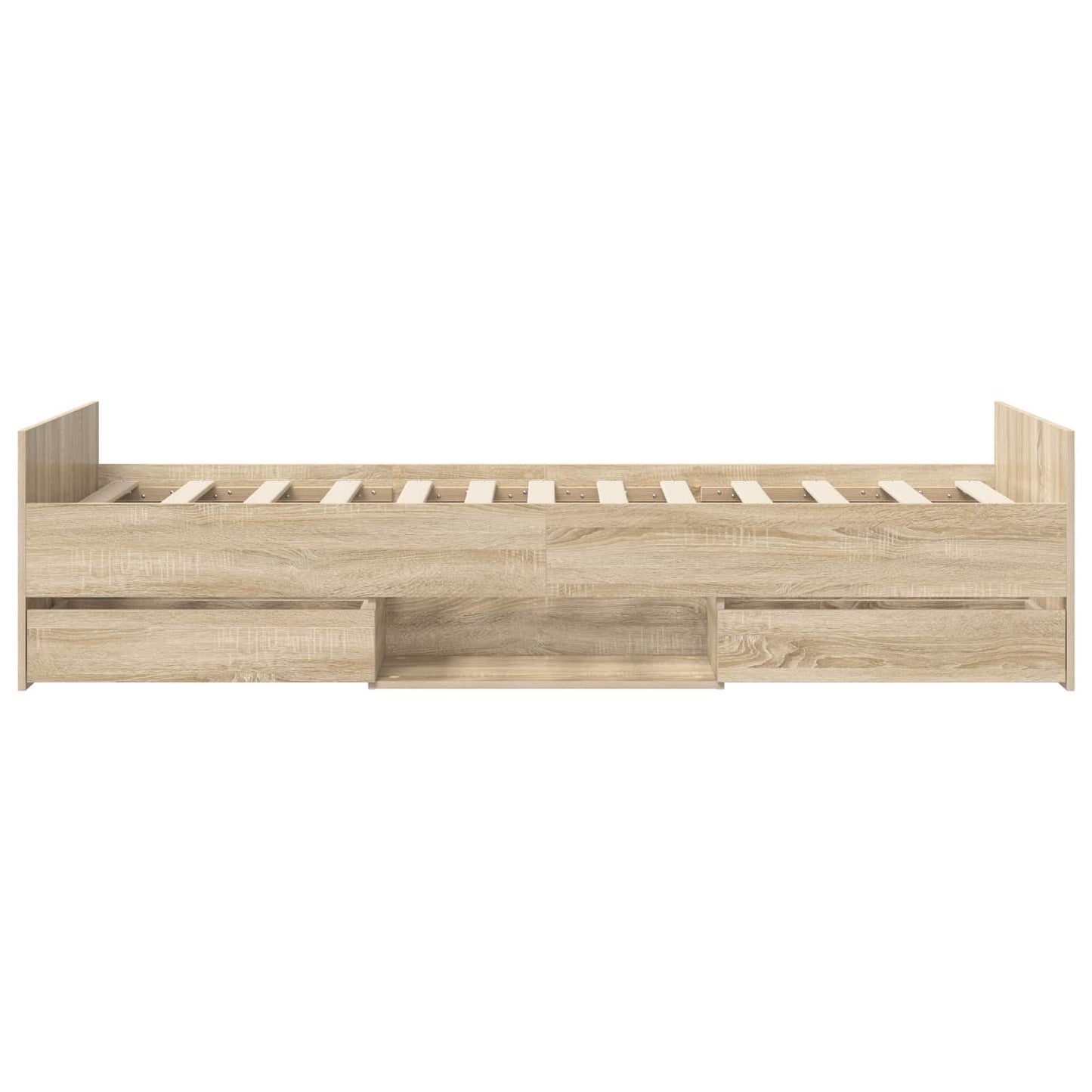 Sengeramme med oppbevaring Sonoma eik 80 x 200 cm