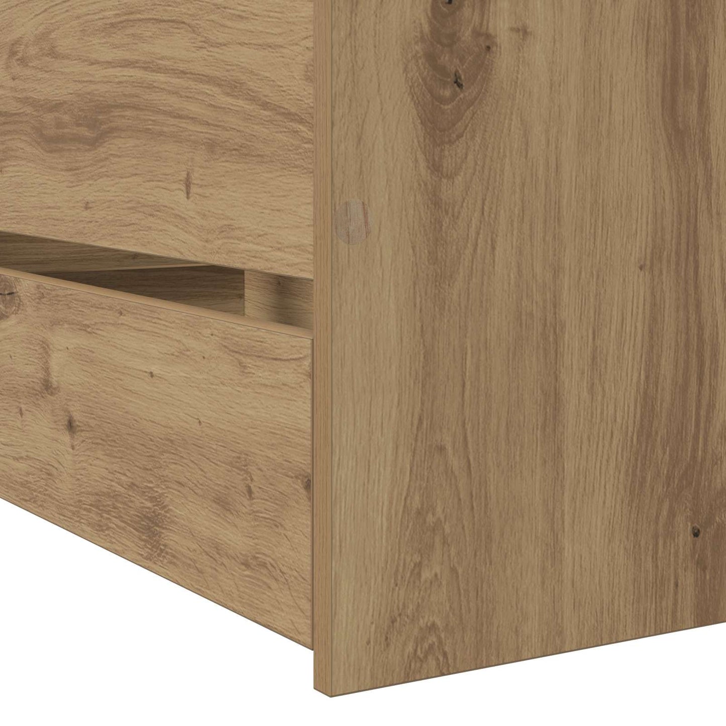 Sengeramme med oppbevaring Artisan eik 80 x 200 cm