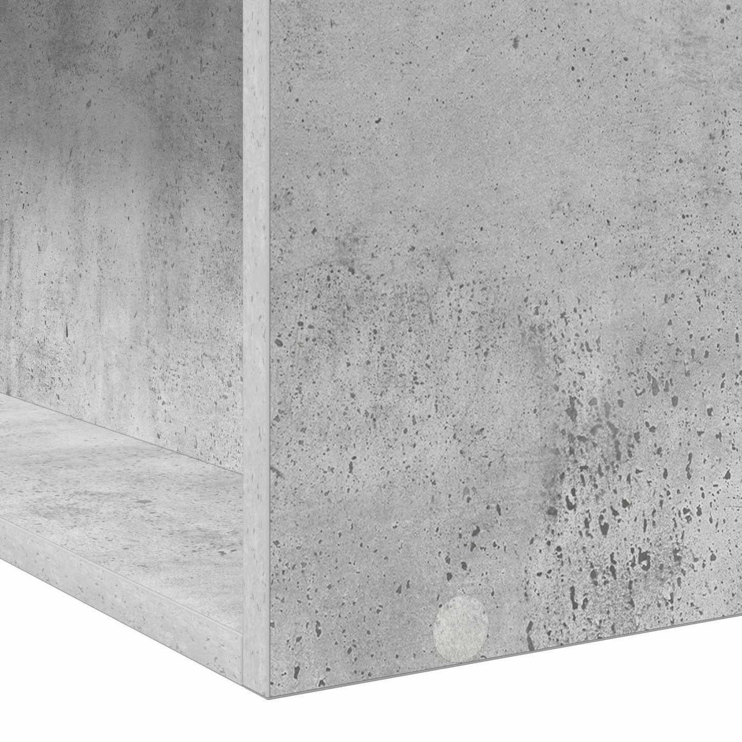 Sengeramme med oppbevaring Betonggrå 80 x 200 cm Konstruert tre