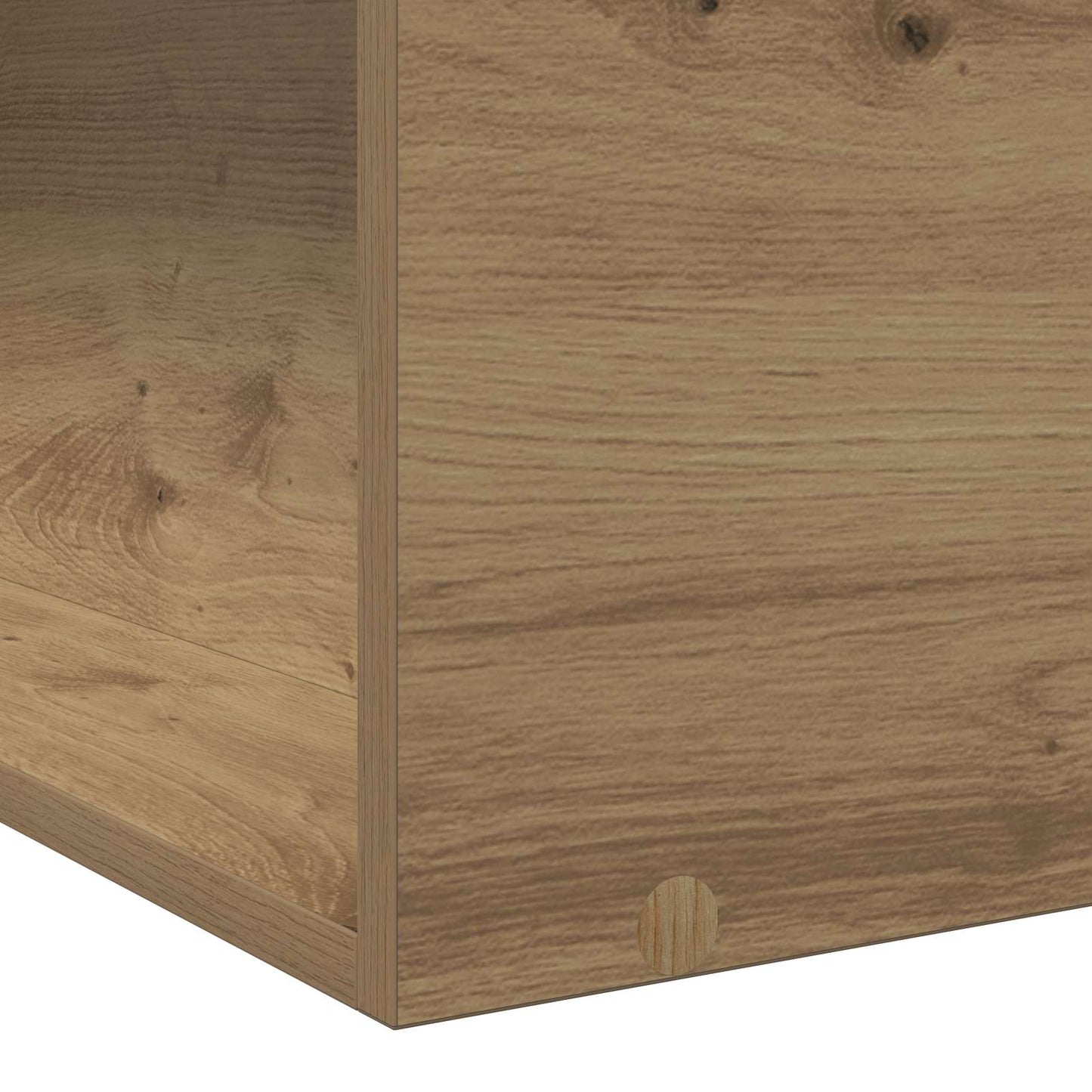 Sengeramme med oppbevaring med hylle Artisan eik 80 x 200 cm