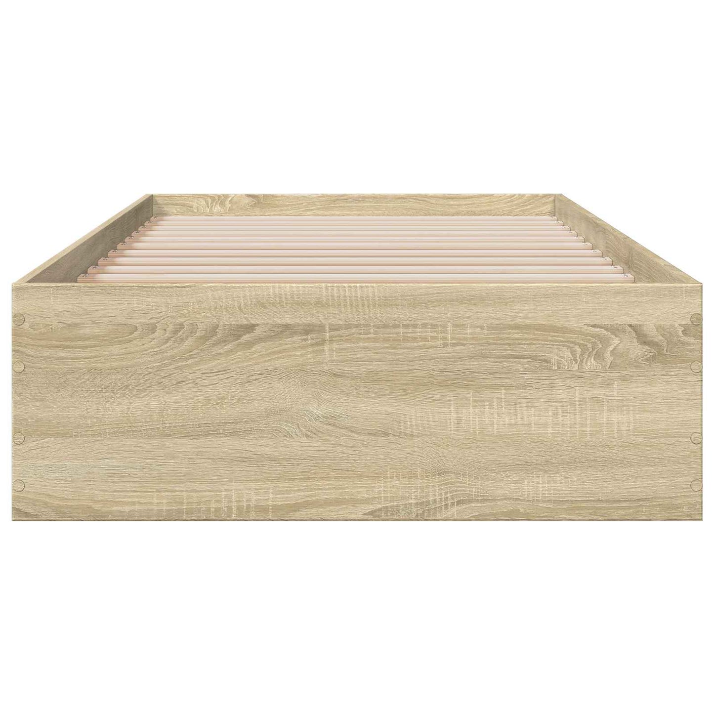 Sengeramme med oppbevaring Sonoma eik 80 x 200 cm