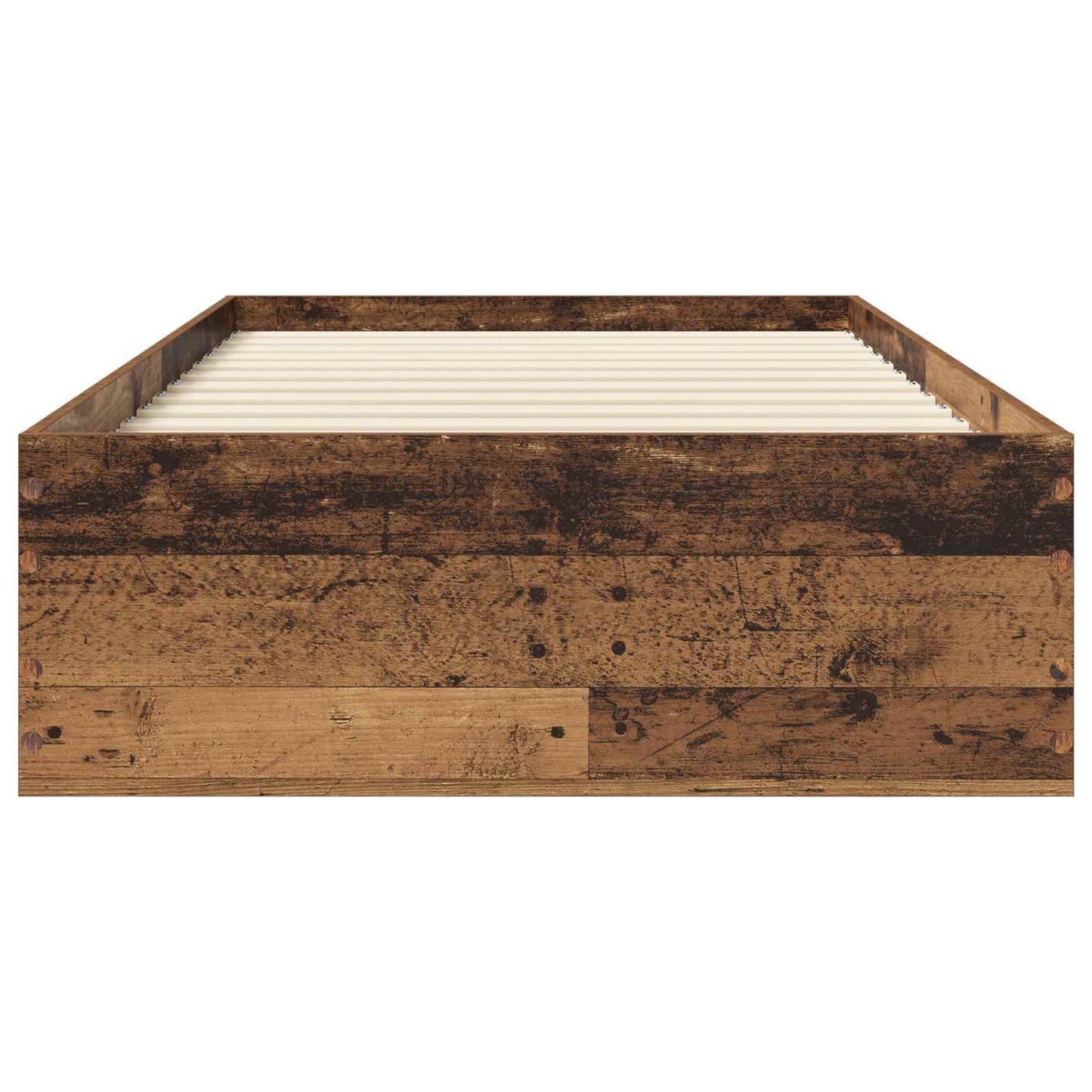 Sengeramme med oppbevaring Gammelt tre 80 x 200 cm