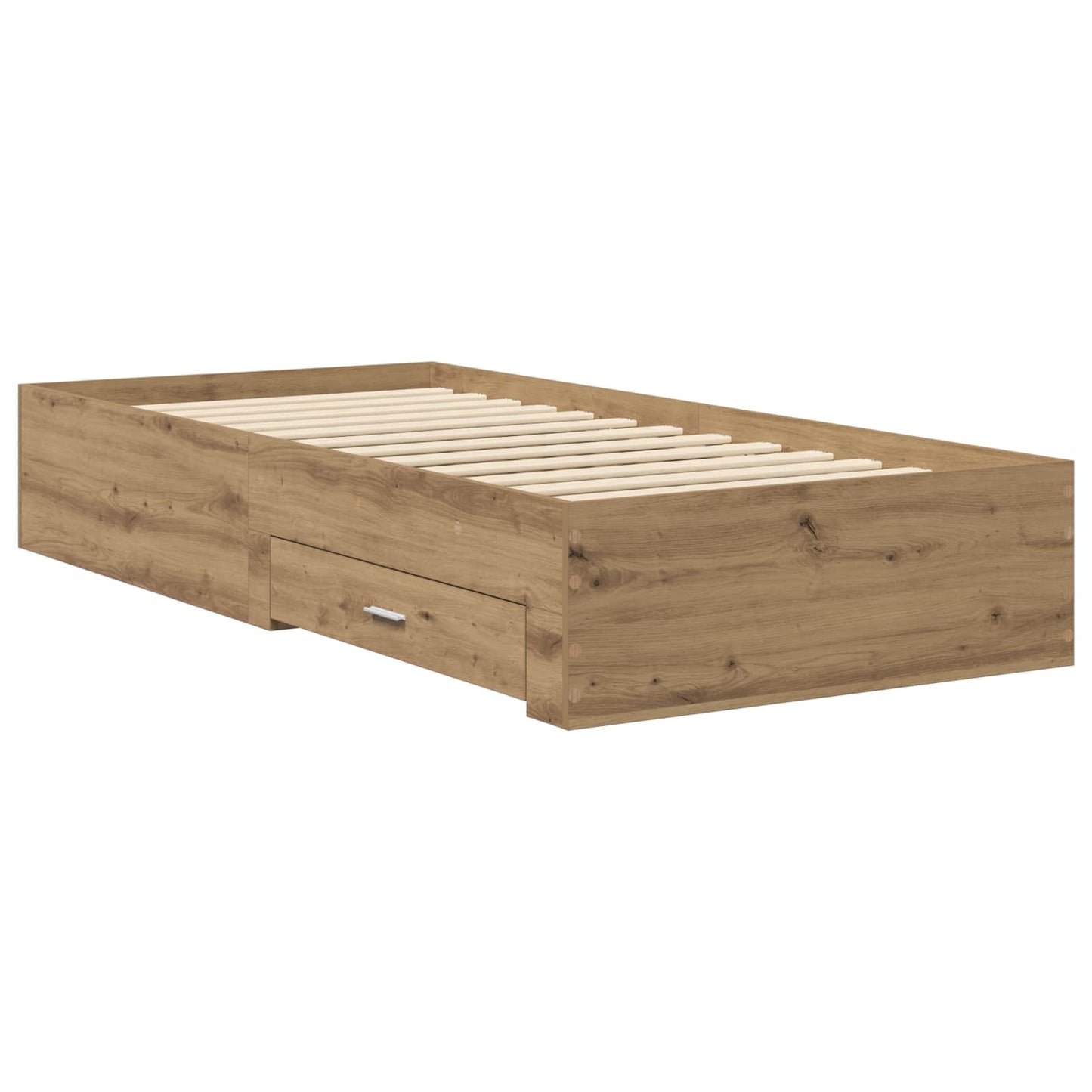 Sengeramme med oppbevaring Artisan eik 80 x 200 cm