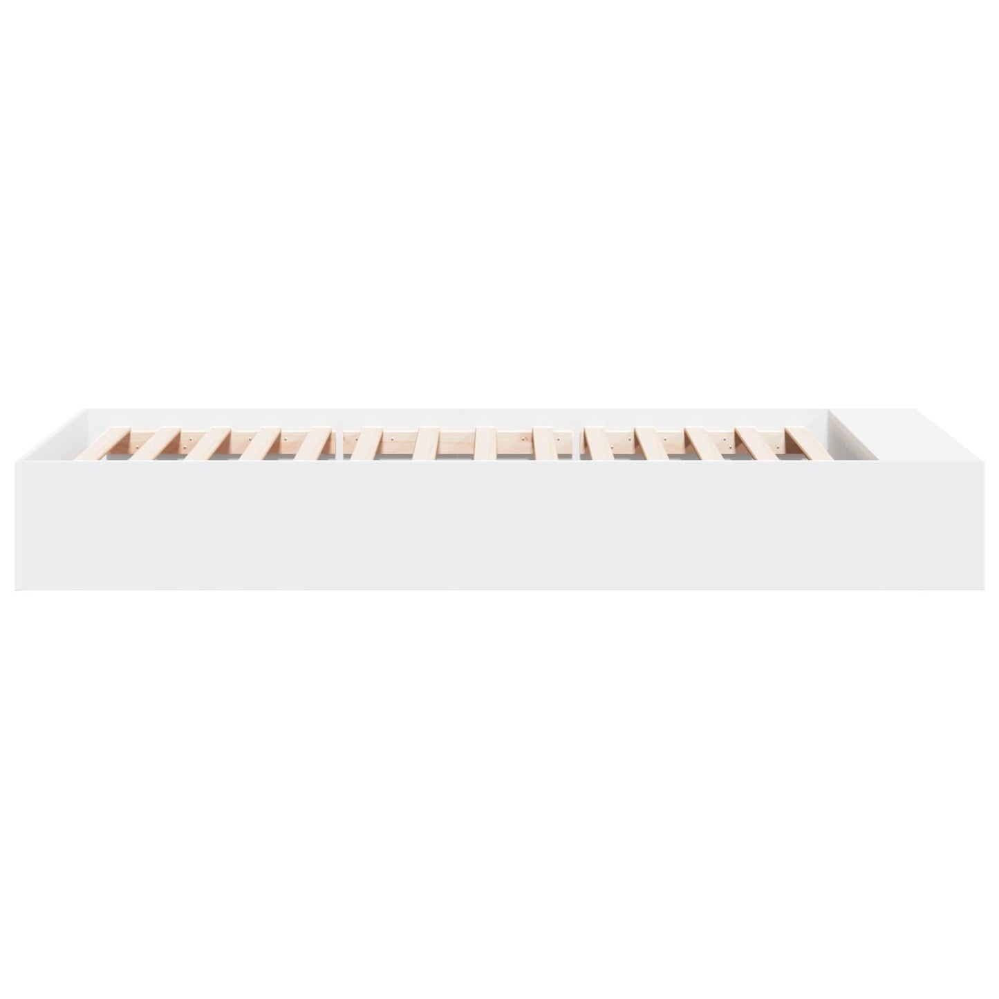 Sengeramme med oppbevaring Hvit 80 x 200 cm Konstruert tre