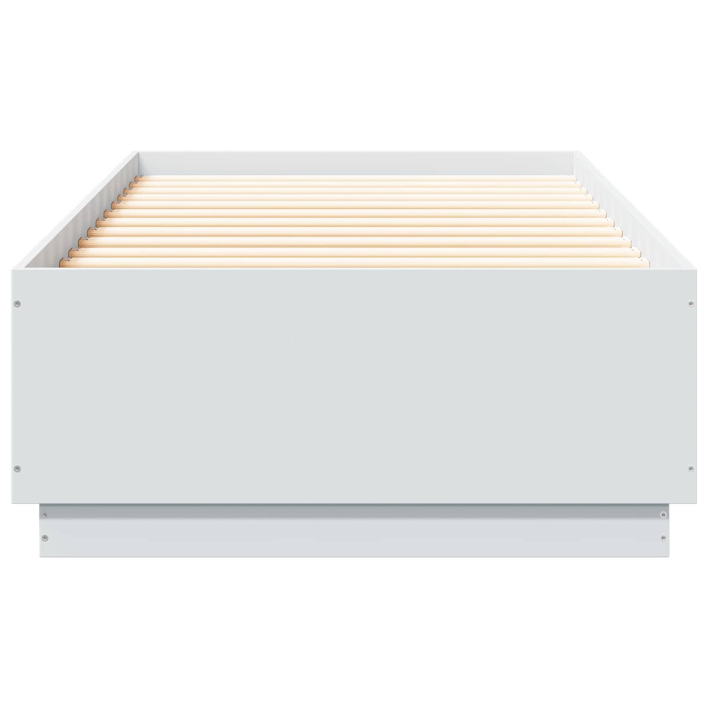 Sengestativ med LED Hvit 80 x 200 cm Konstruert tre