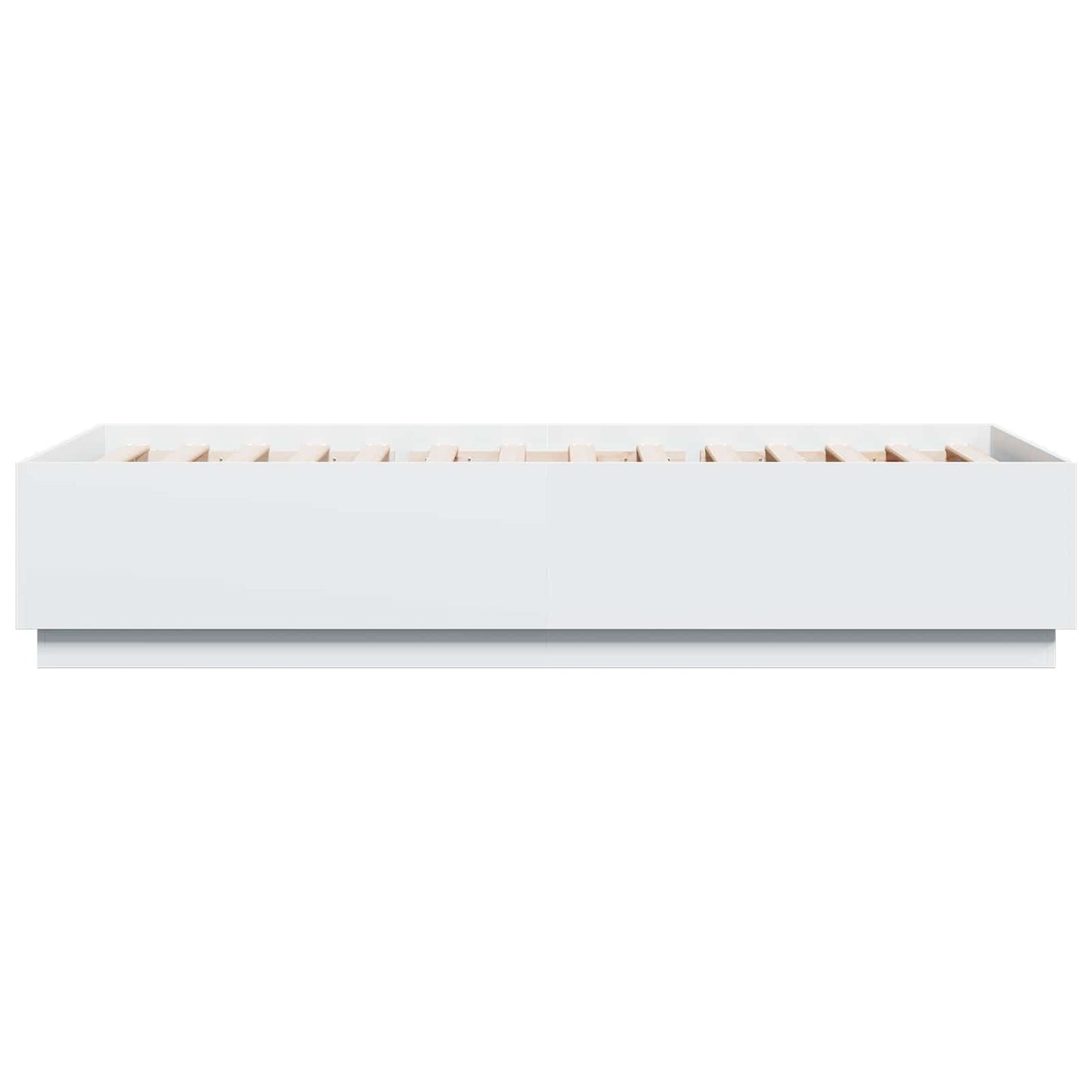 Sengestativ med LED Hvit 80 x 200 cm Konstruert tre