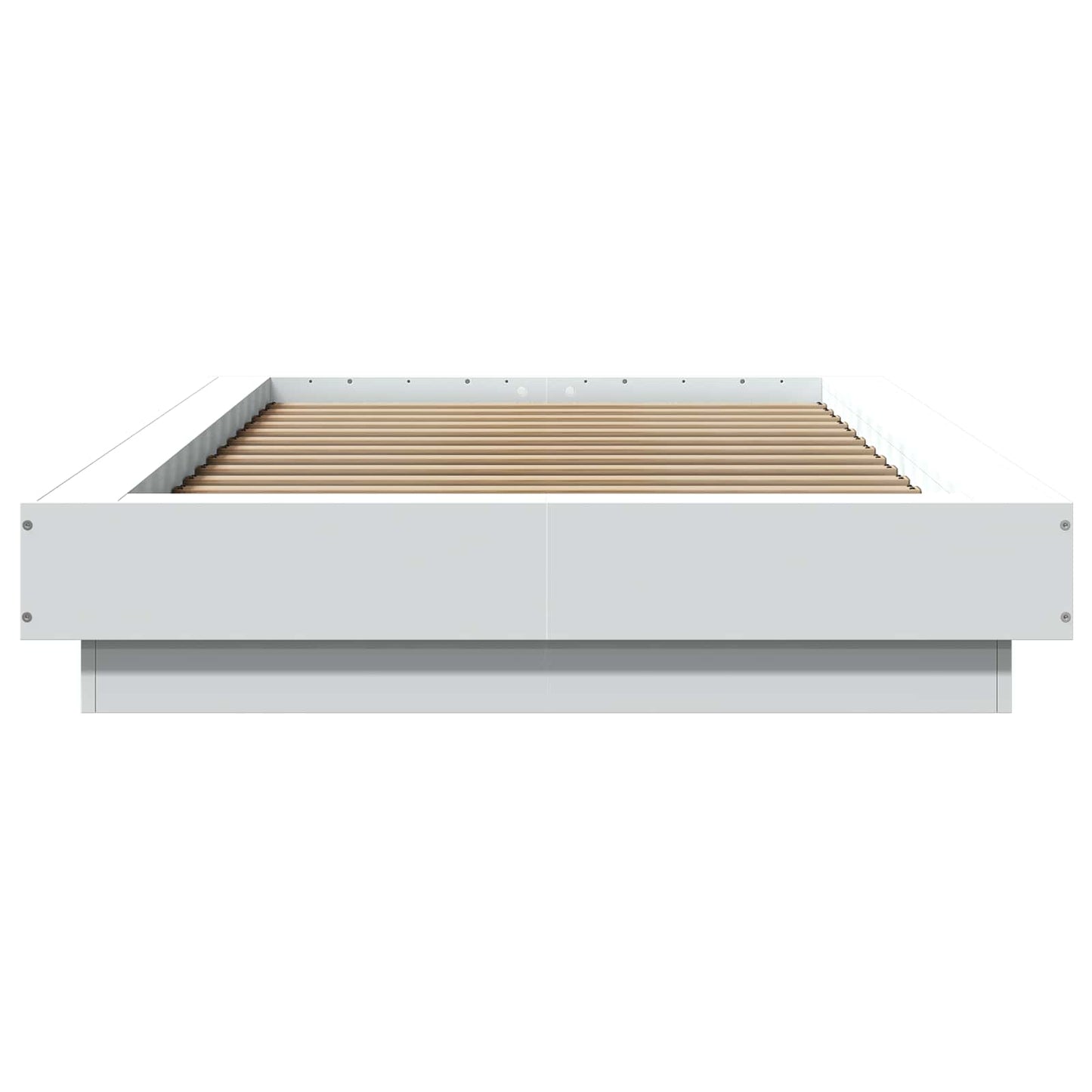 Sengestativ med LED Hvit 80 x 200 cm Konstruert tre