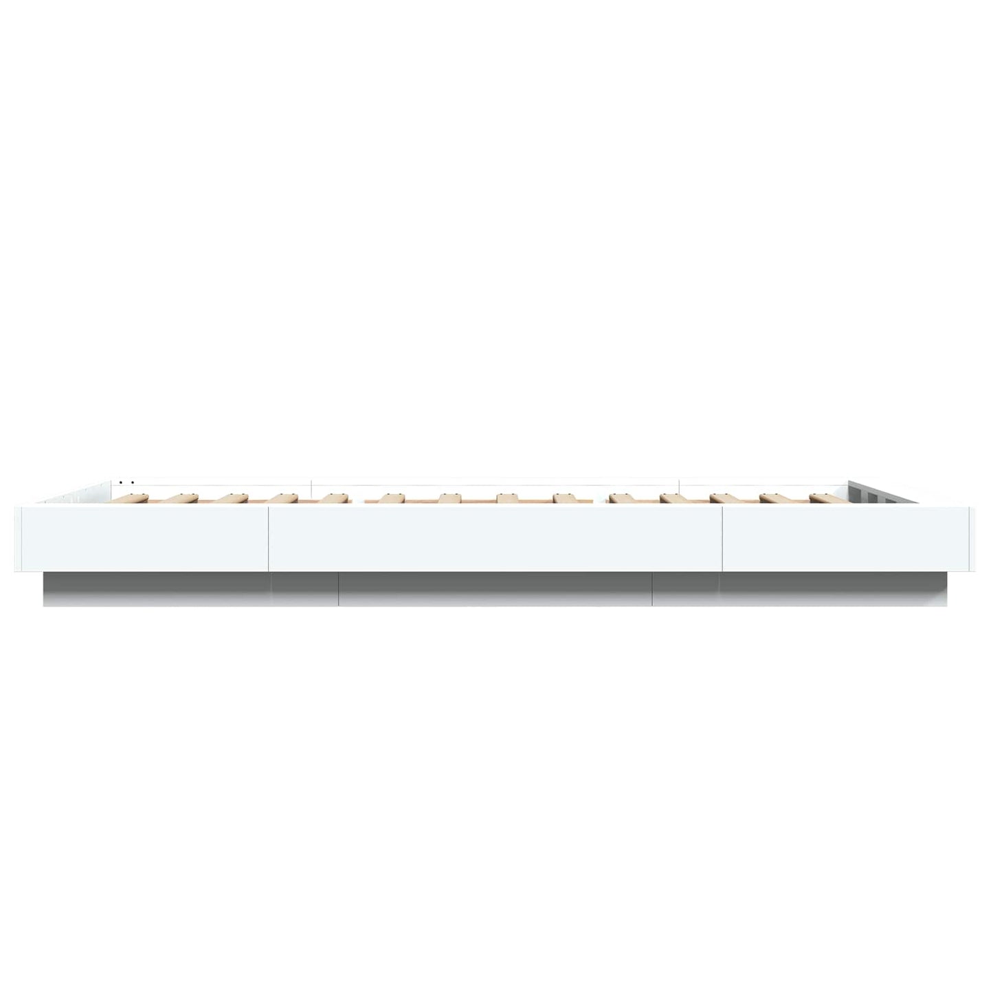 Sengestativ med LED Hvit 80 x 200 cm Konstruert tre