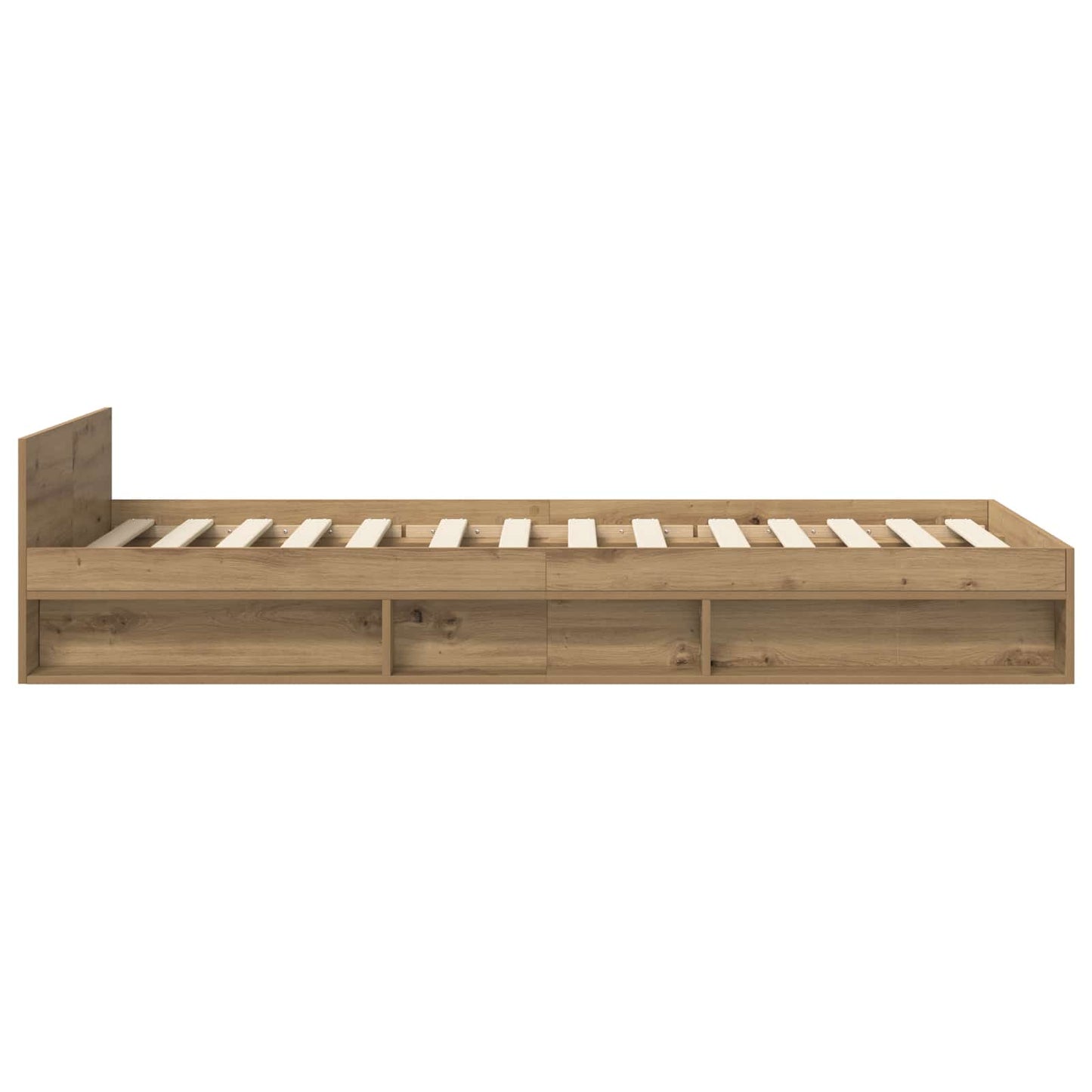 Sengeramme med oppbevaring med skuff Artisan eik 80 x 200 cm