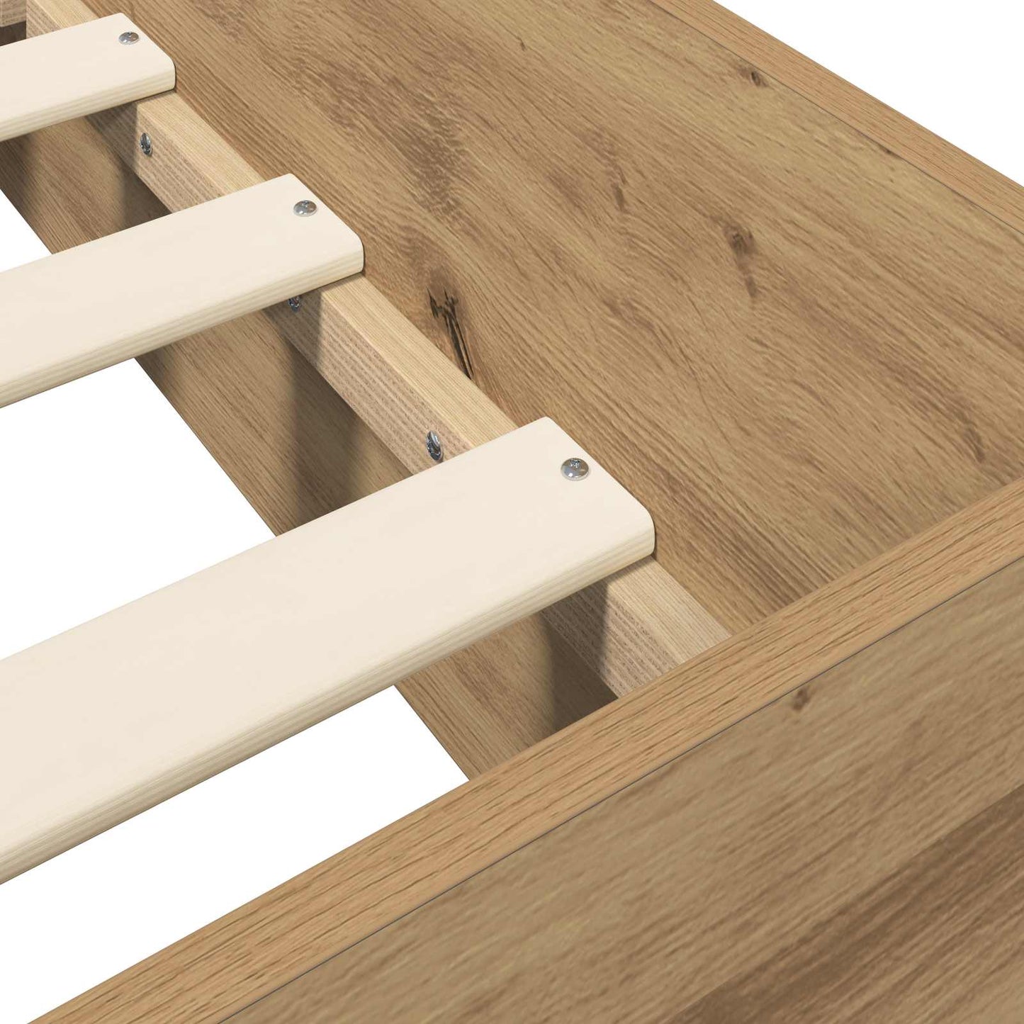 Sengeramme med oppbevaring Artisan eik 80 x 200 cm