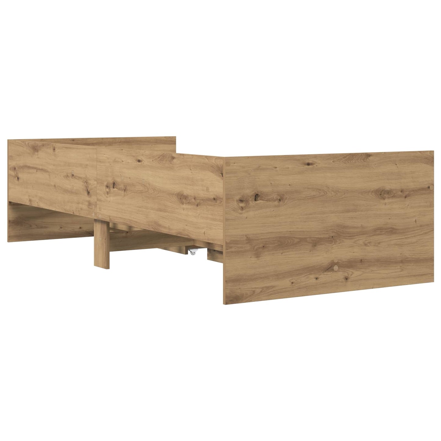 Sengeramme med oppbevaring Artisan eik 80 x 200 cm