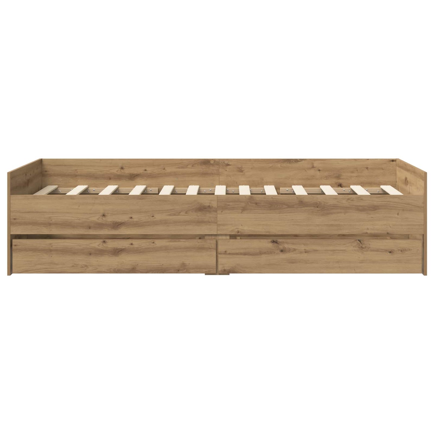 Sengeramme med oppbevaring Artisan eik 80 x 200 cm