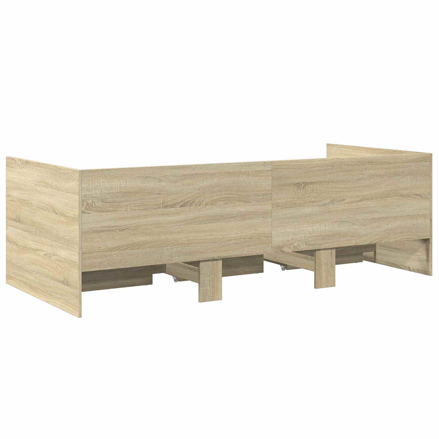 Sengeramme med oppbevaring Sonoma eik 80 x 200 cm