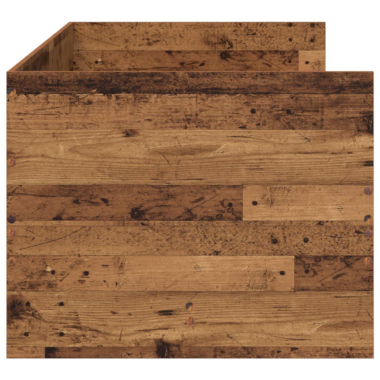 Sengeramme med oppbevaring Gammelt tre 80 x 200 cm