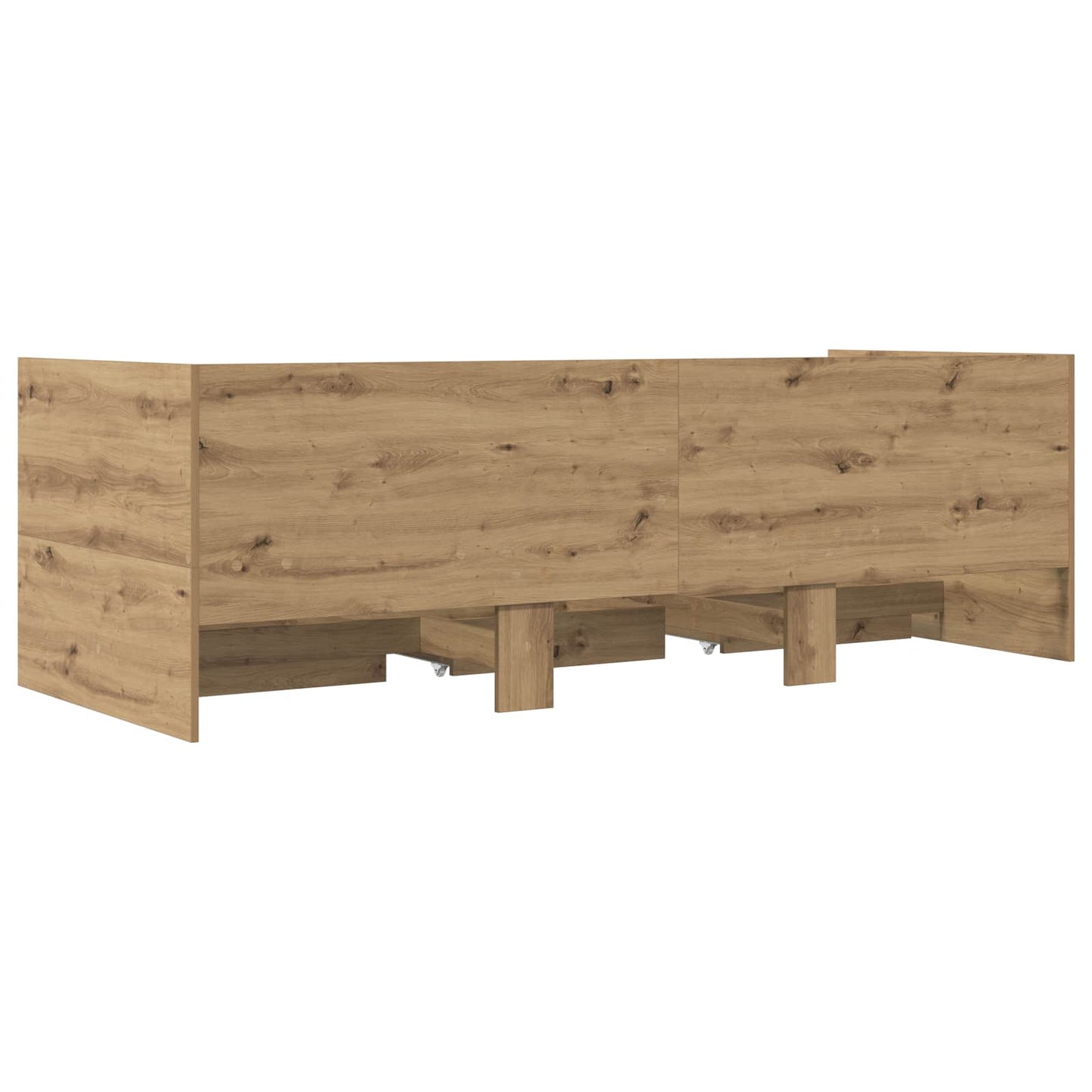 Sengeramme med oppbevaring Artisan eik 80 x 200 cm