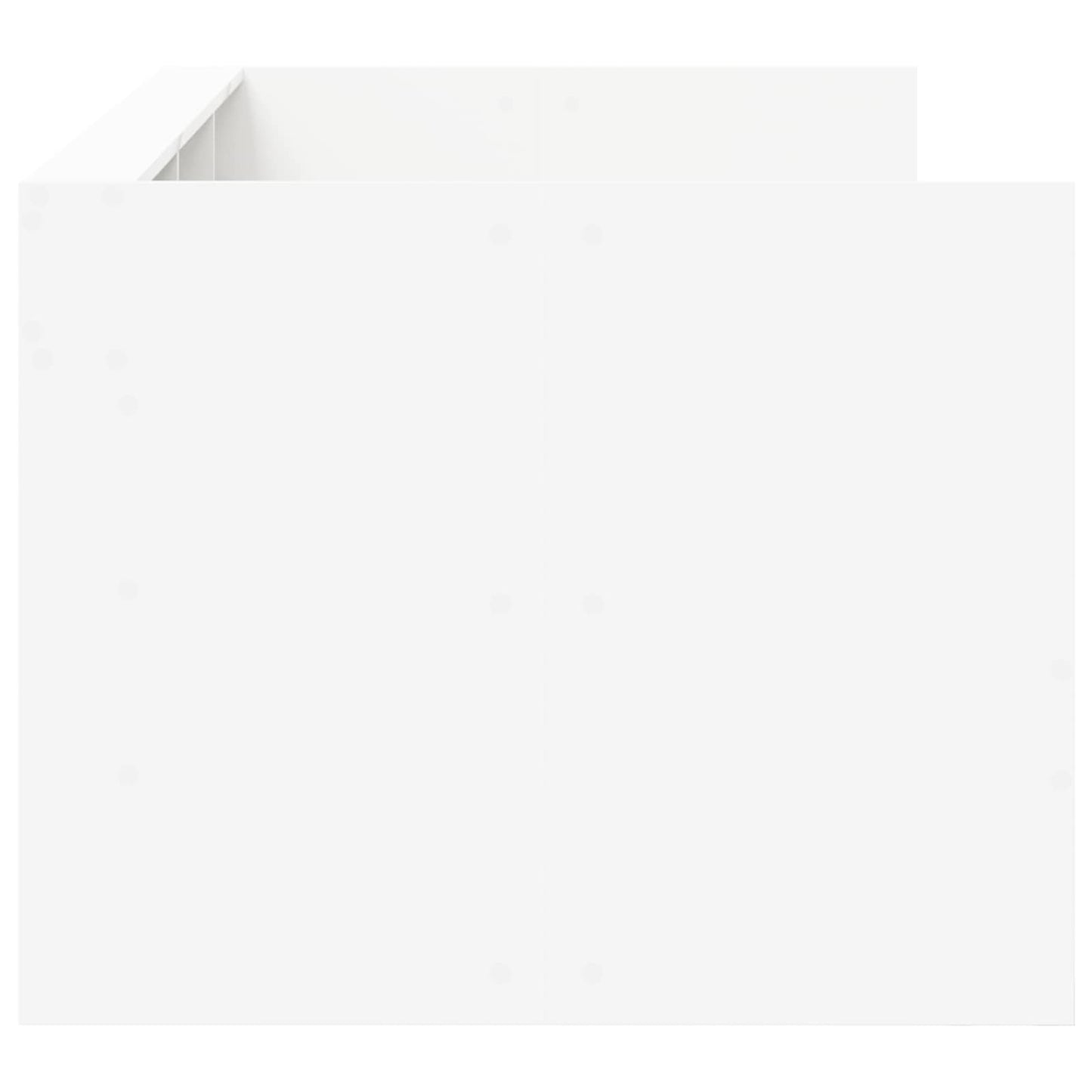Sengeramme med oppbevaring Hvit 80 x 200 cm Konstruert tre