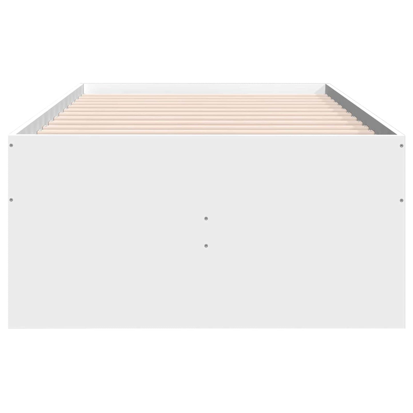 Sengeramme med oppbevaring Hvit 80 x 200 cm Konstruert tre
