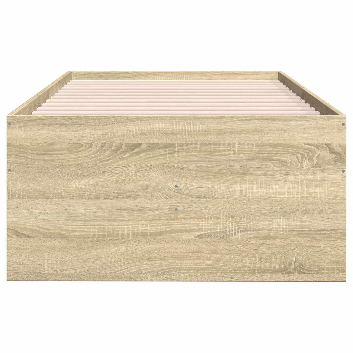 Sengeramme med oppbevaring med skuff Sonoma eik 80 x 200 cm