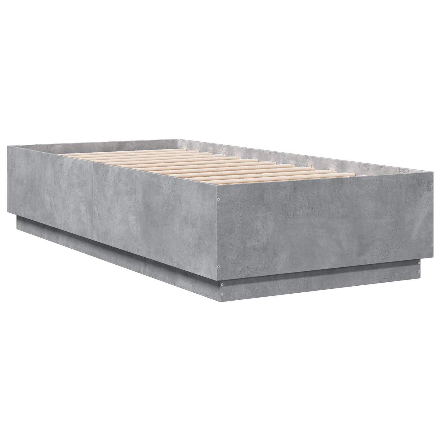 Sengestamme Betonggrå 80 x 200 cm Konstruert tre