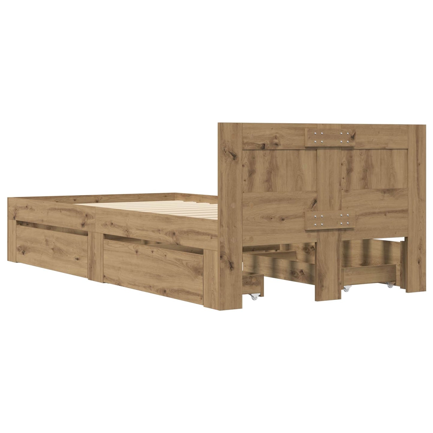 Sengestamme med hodegatt Artisan eik 80 x 200 cm Konstruert tre