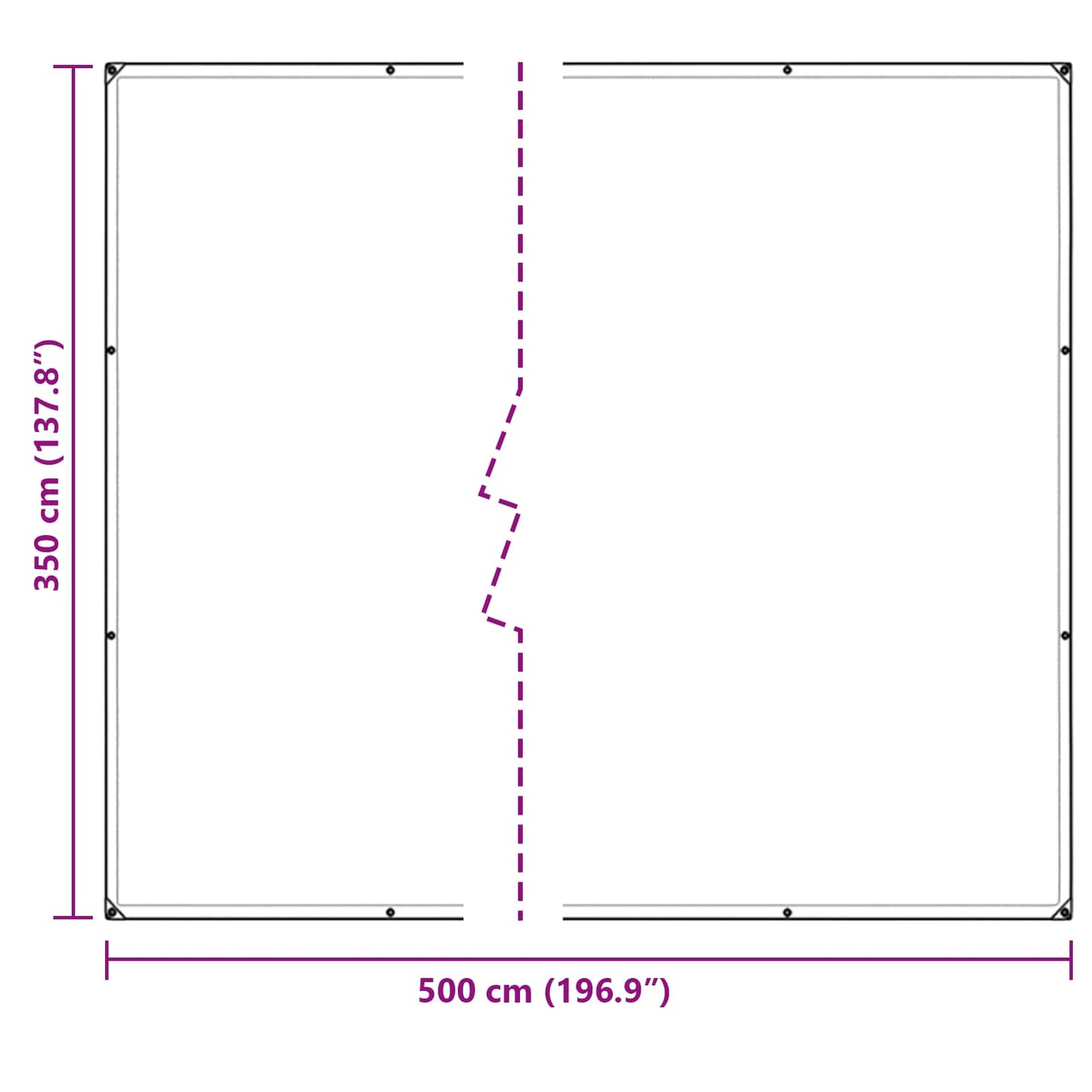 Plante Dekke Gjennomsiktig 5 × 3,5 m PVC