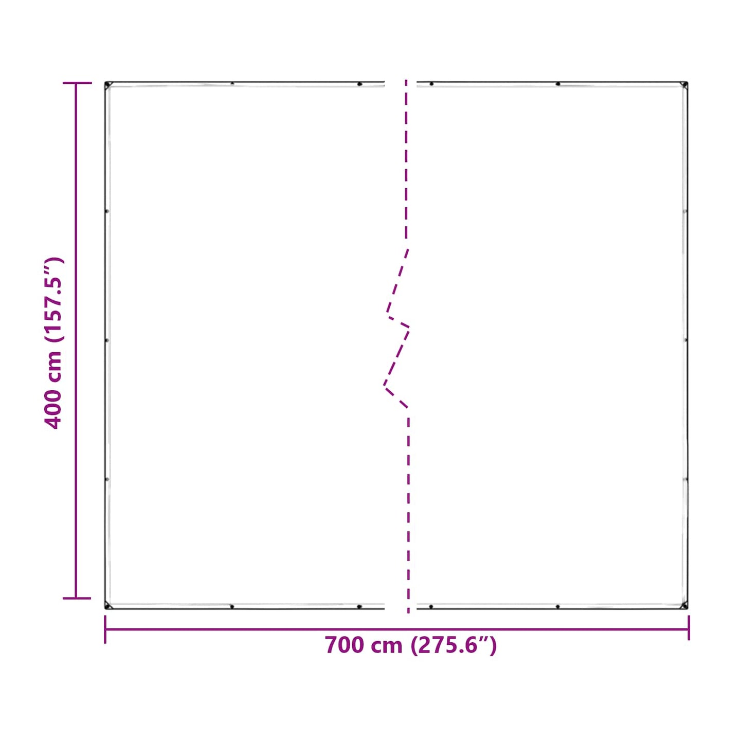 Plante Dekke Gjennomsiktig 7 x 4 m PVC