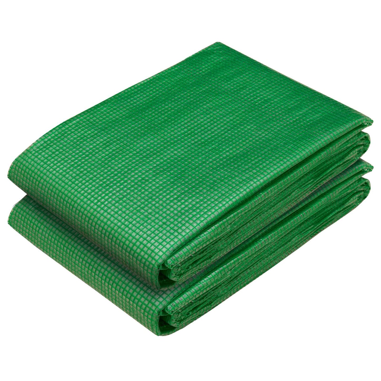 Presenning med øyer 2 stk. Grønn 3 x 5 m 260 gsm PE