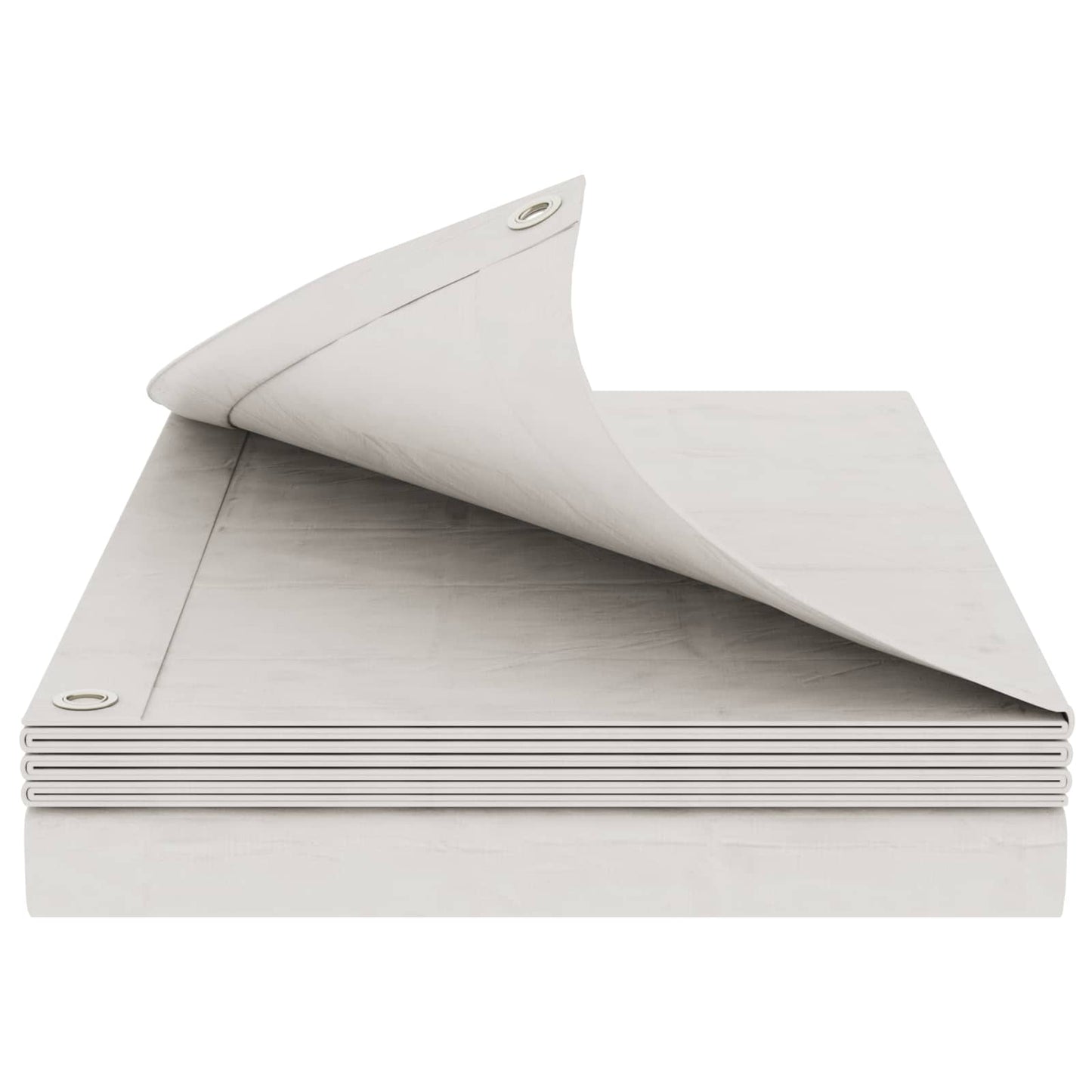 Presenning med øyer Hvit 4 x 6 m 260 gsm PE