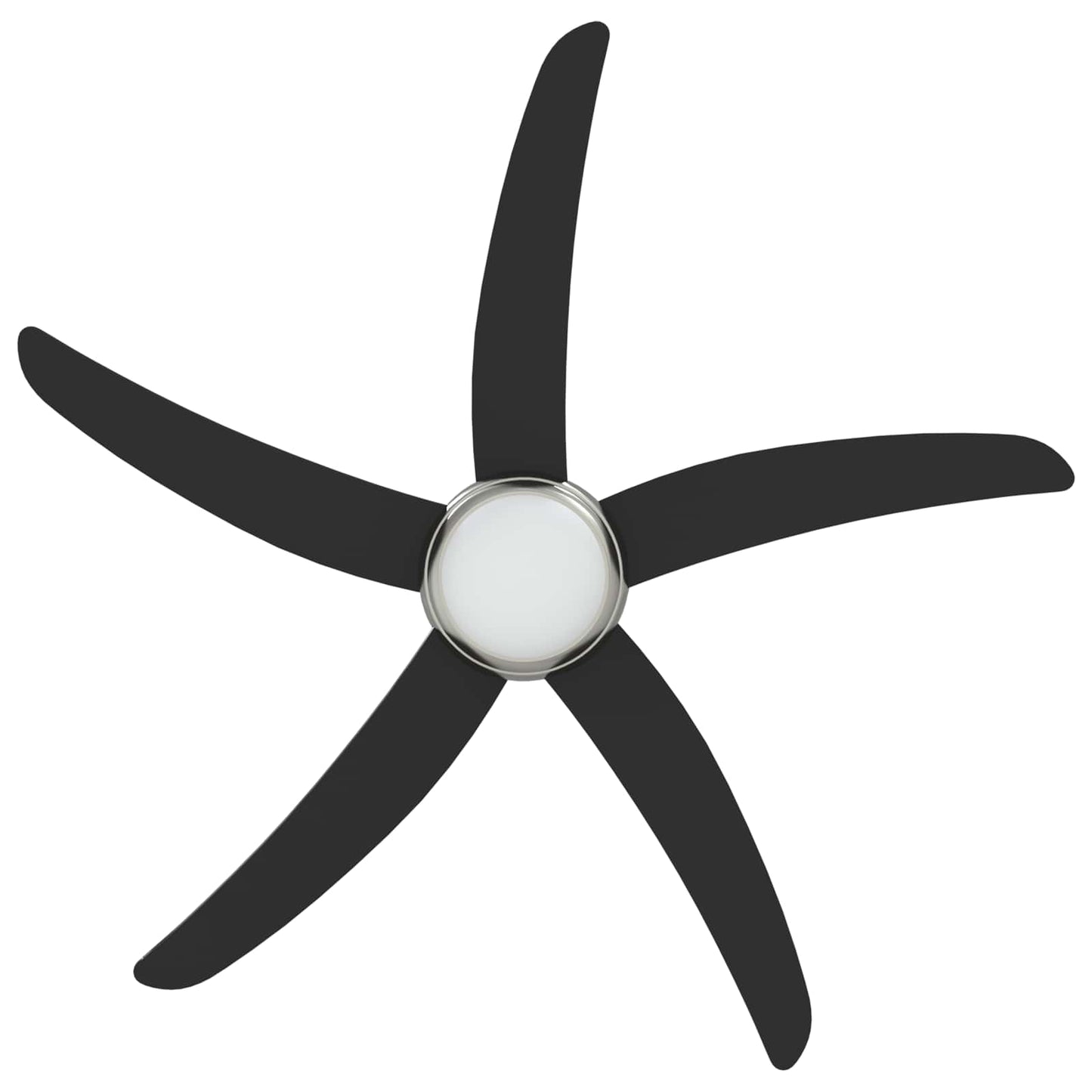 Takvifte med lys og fjernkontroll Ø 130 cm Svart