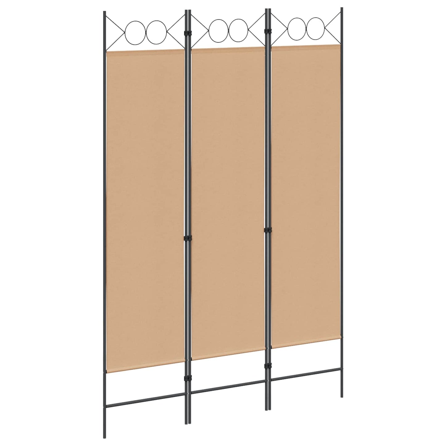 3-panel romdeler Beige 120 x 180 cm Stoff