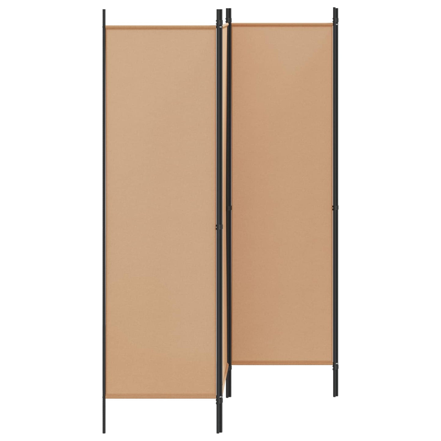 4-panel romdeler Beige 200 x 180 cm Stoff