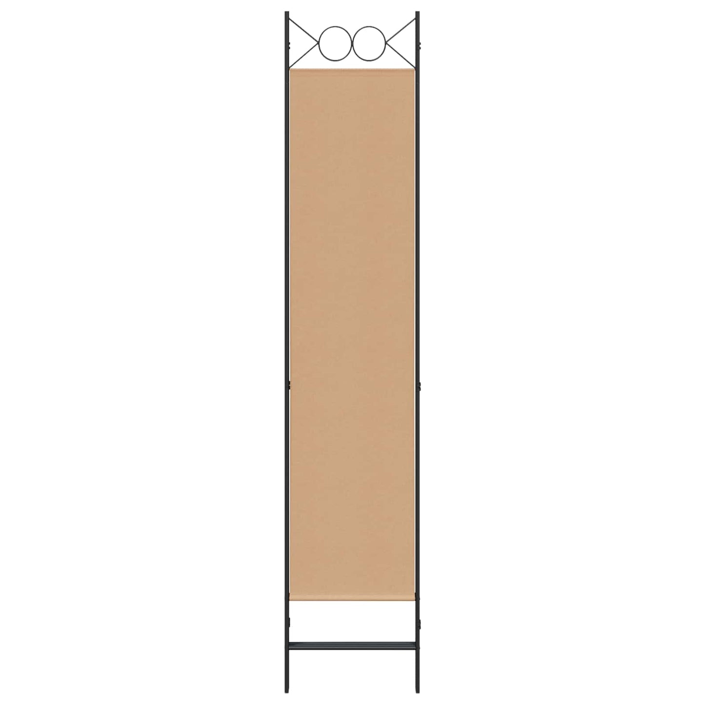 3-panel romdeler Beige 120 x 200 cm Stoff