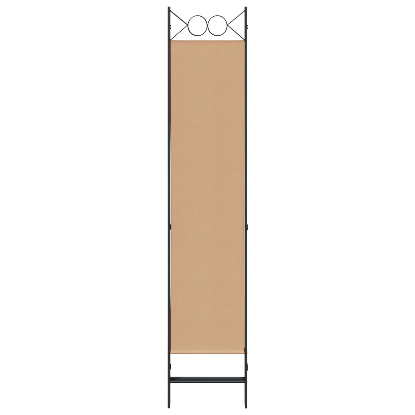 4-panel romdeler Beige 160 x 200 cm Stoff