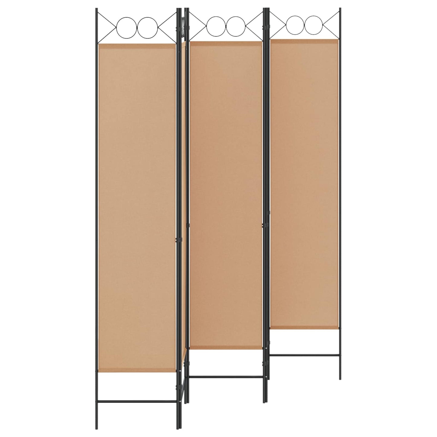 5-panel romdeler Beige 200 x 200 cm Stoff