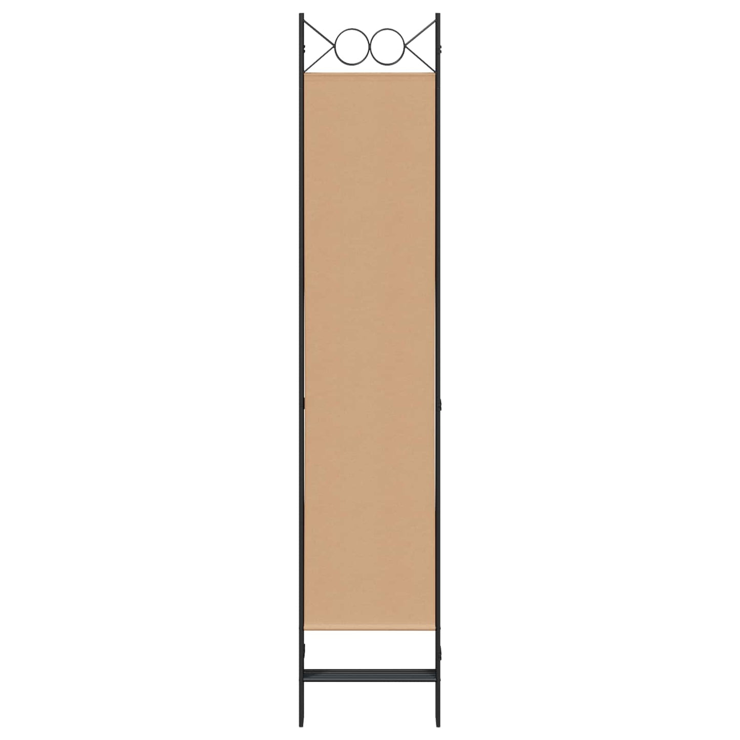 5-panel romdeler Beige 200 x 200 cm Stoff