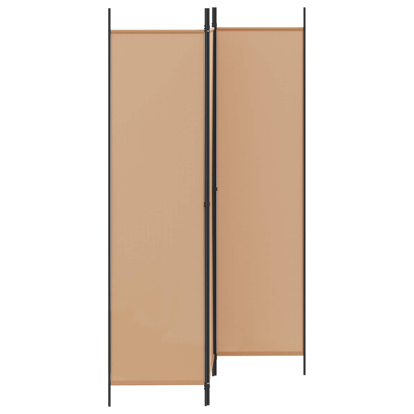 3-panel romdeler Beige 150 x 200 cm Stoff