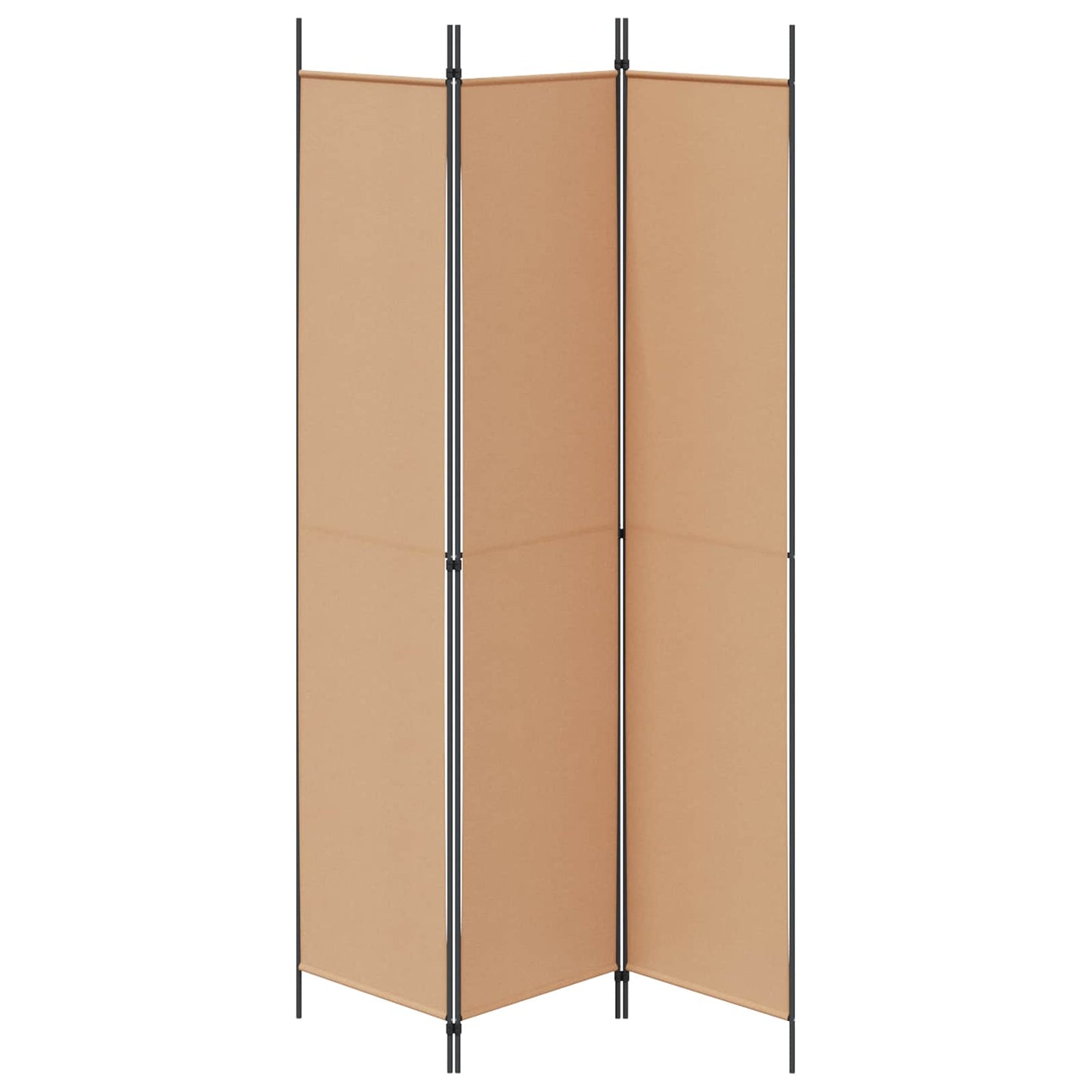 3-panel romdeler Beige 150 x 220 cm Stoff