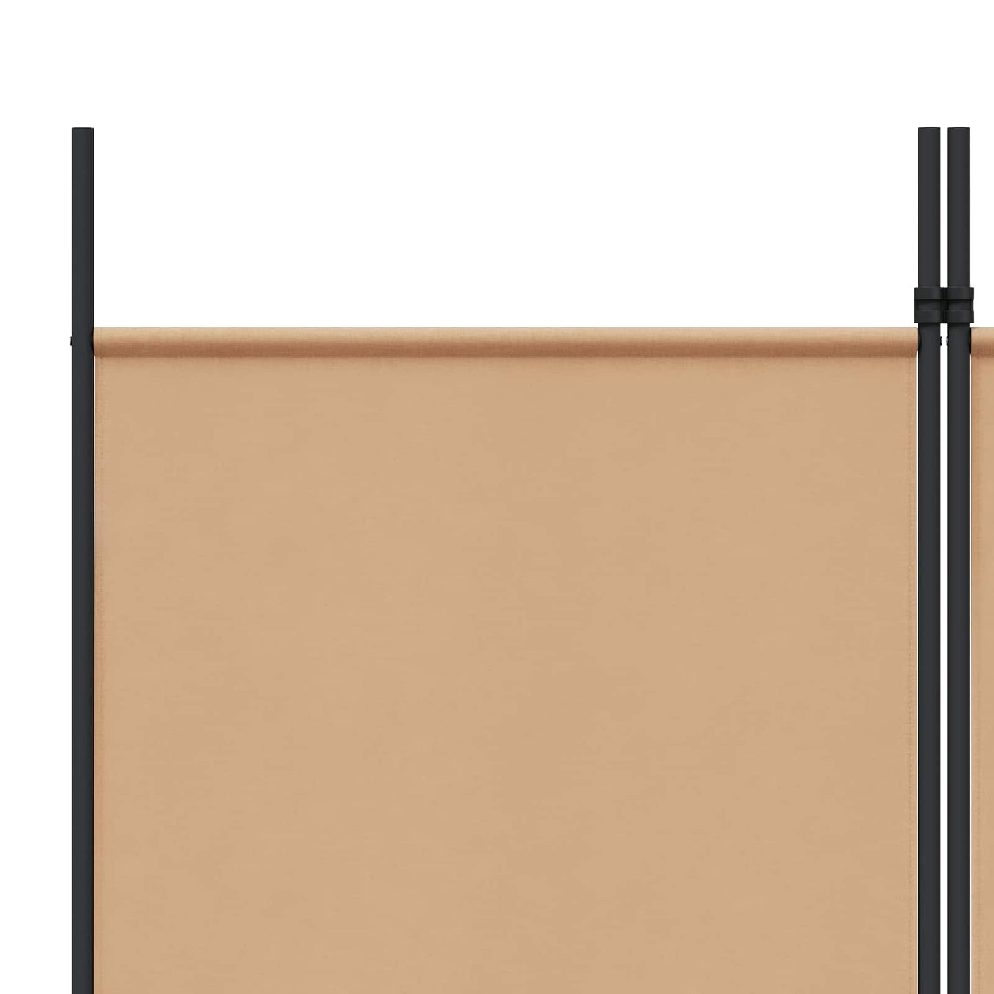 4-panel romdeler Beige 200 x 220 cm Stoff