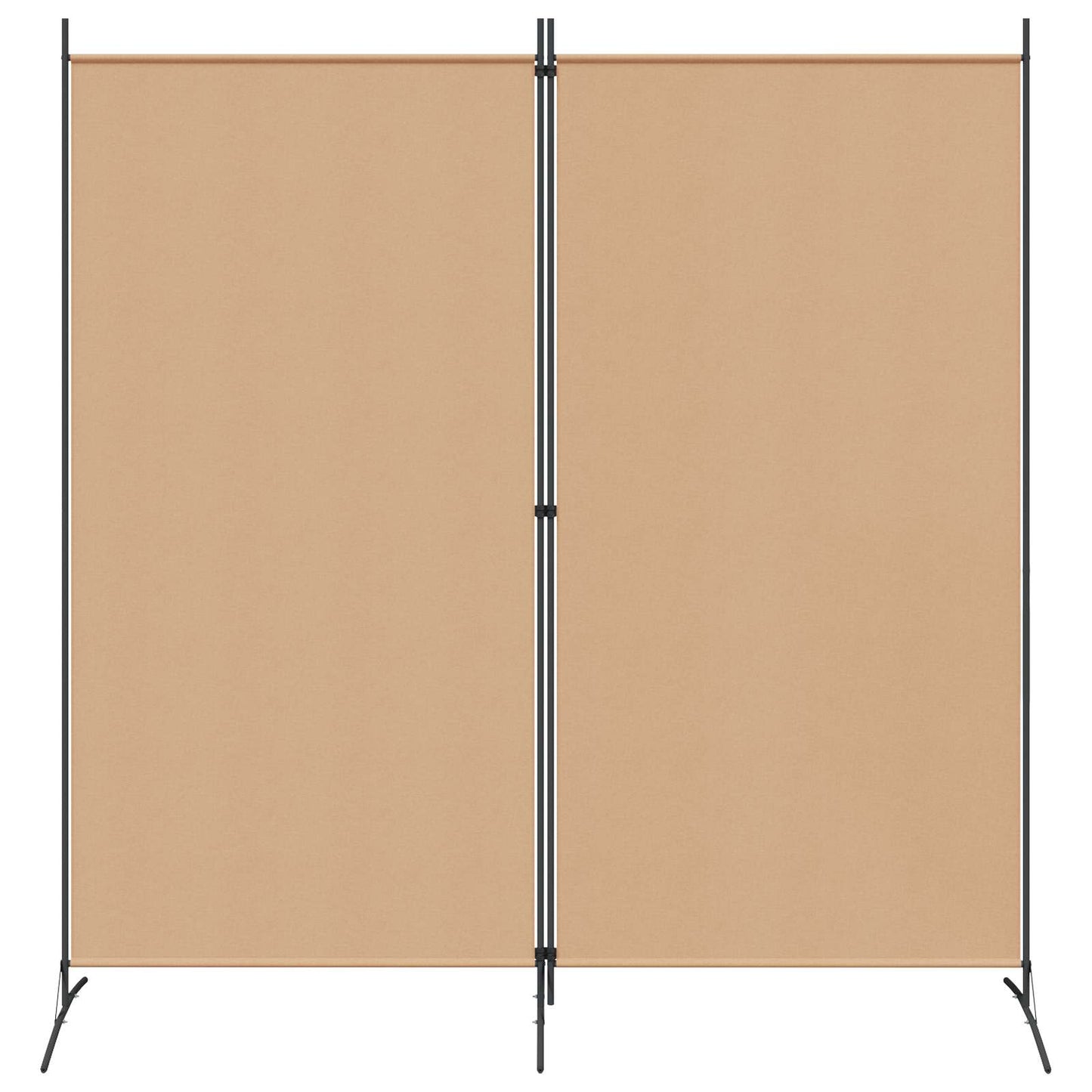 2-Panels Rom Skillevegg Beige 175 x 180 cm Stoff