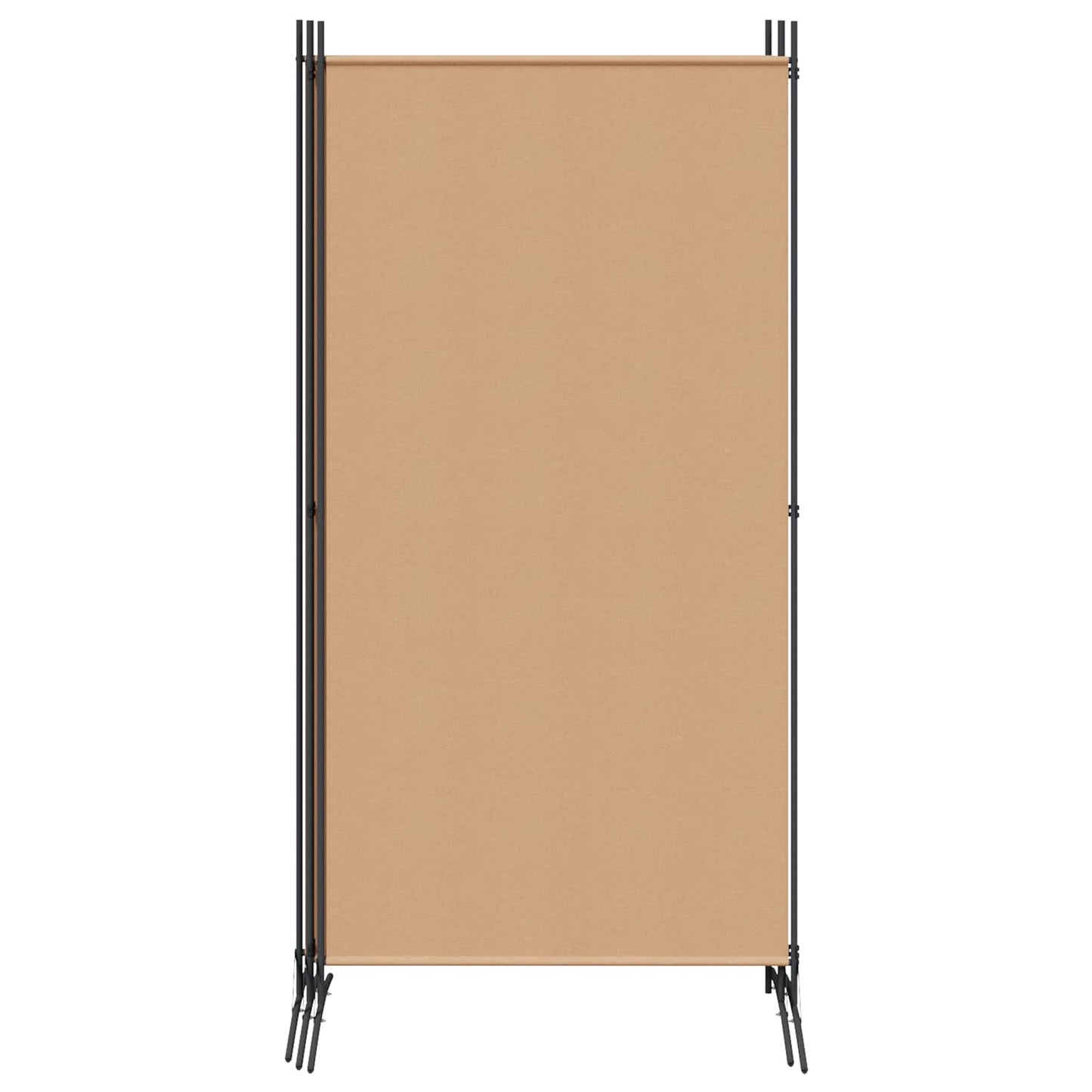 4-panel romdeler Beige 346 x 180 cm Stoff