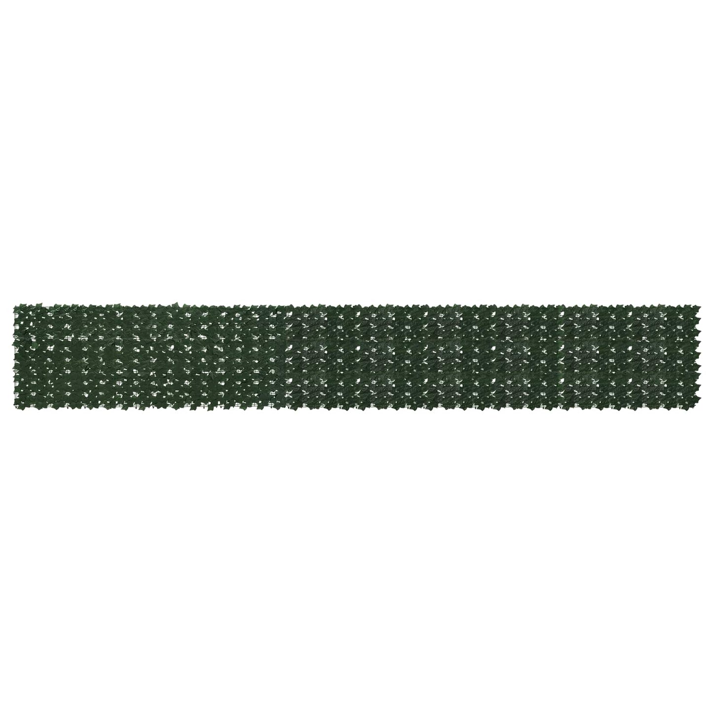 Balkong skjerm med blader Mørkegrønn 500 x 75 cm