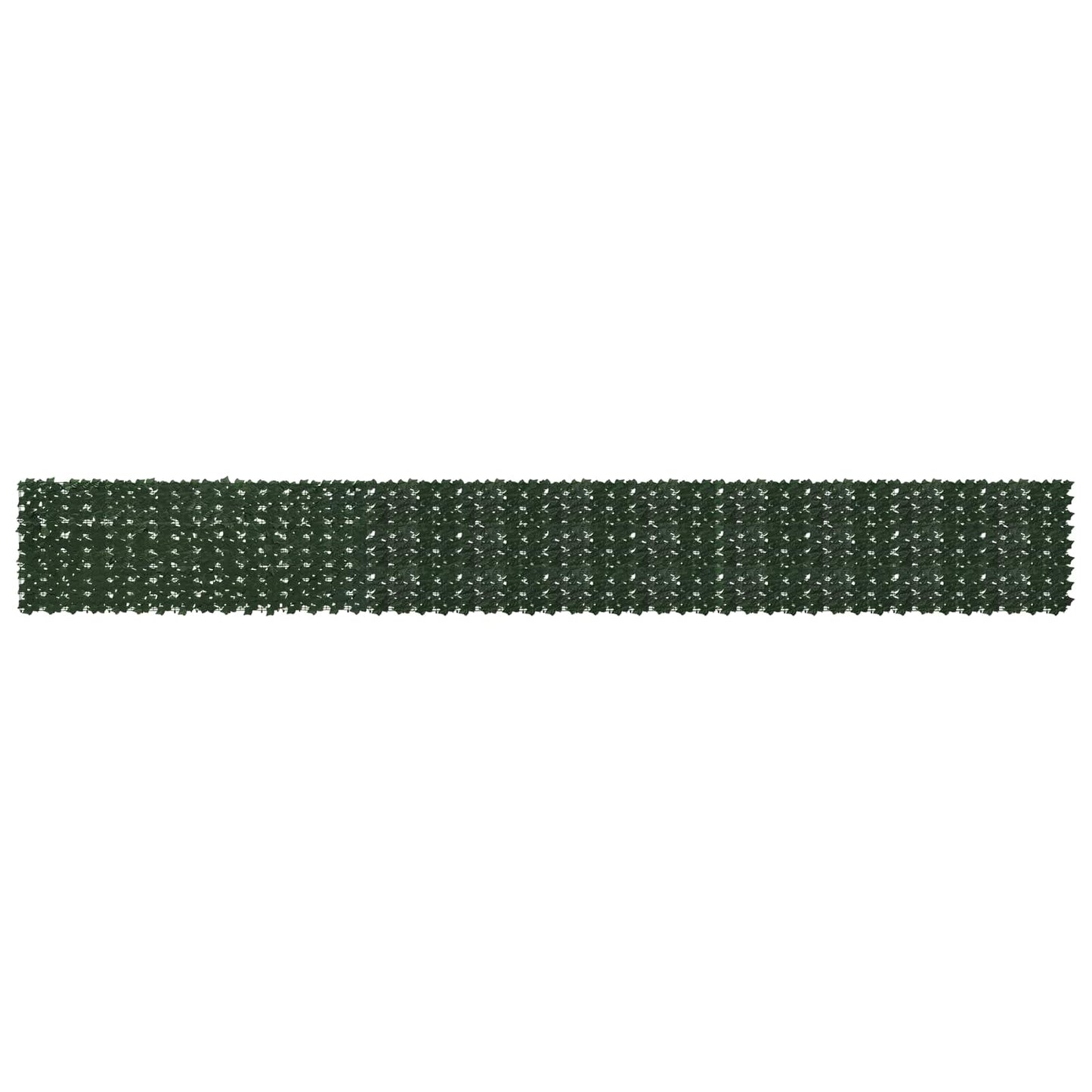 Balkong skjerm med blader Mørkegrønn 600 x 75 cm