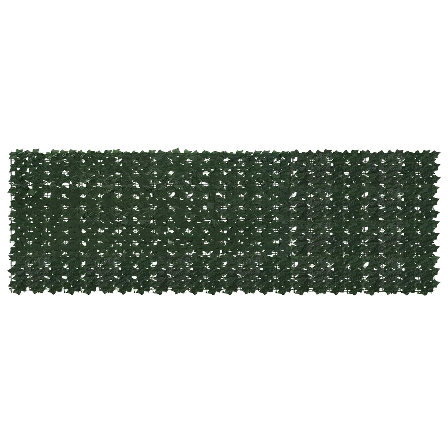 Balkong skjerm med blader Mørkegrønn 300 x 100 cm